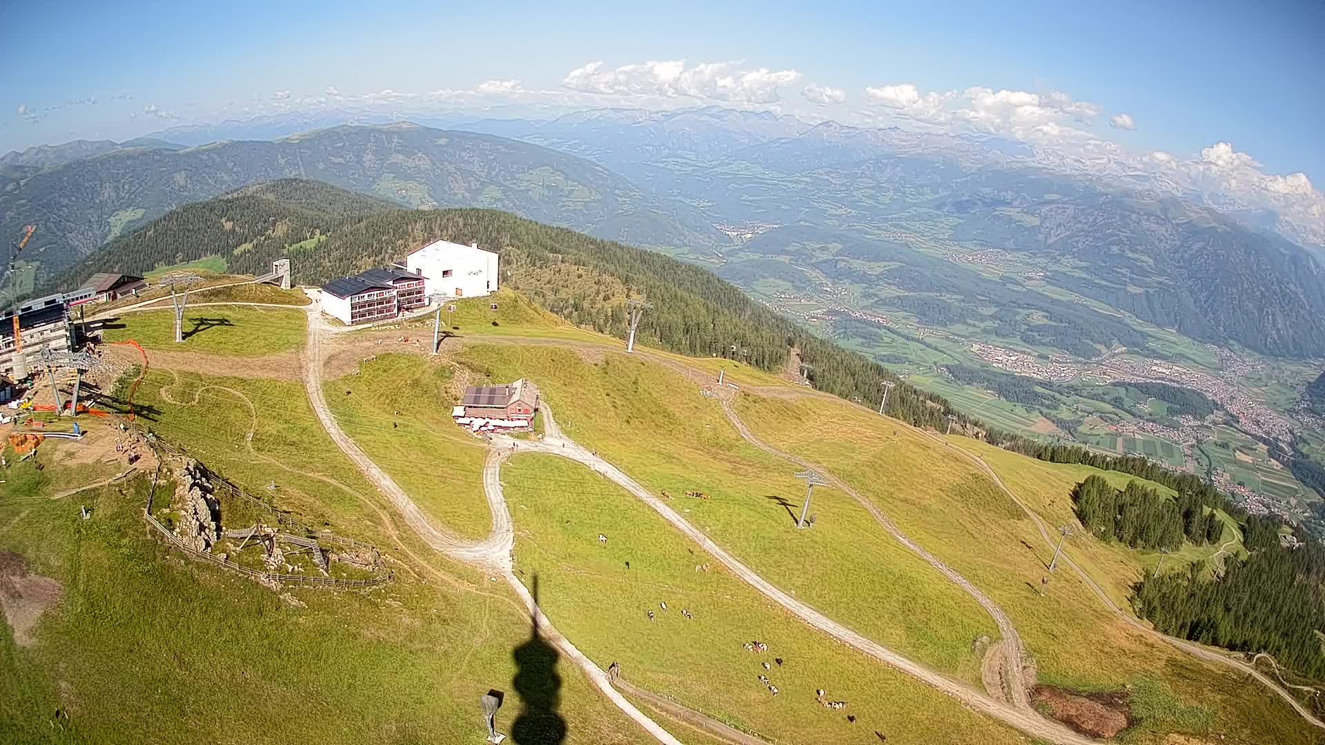 Stazione sciistica di Plan de Corones | vista su Brunico