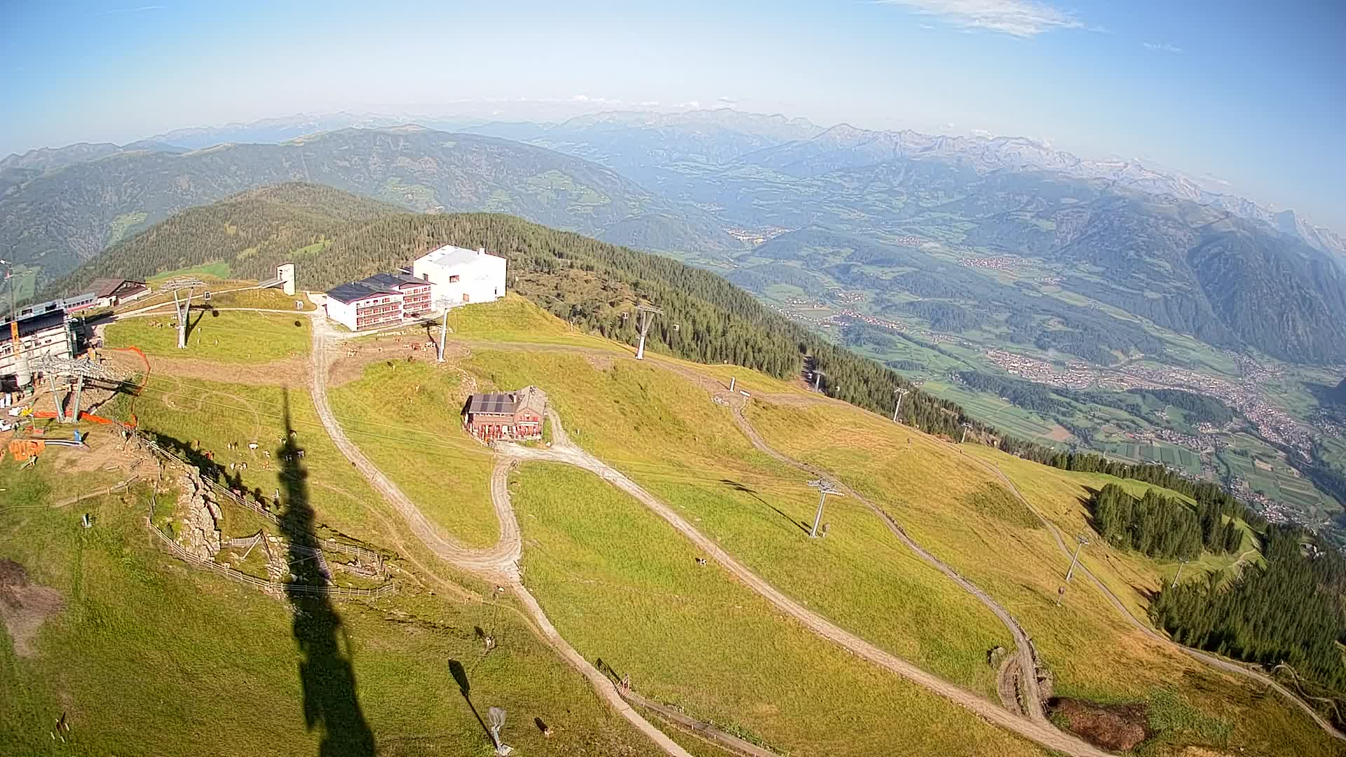 Stazione sciistica di Plan de Corones | vista su Brunico