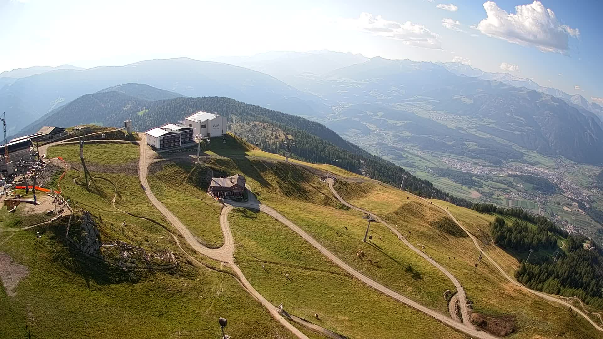 Kronplatz peak Ski resort | view to Bruneck