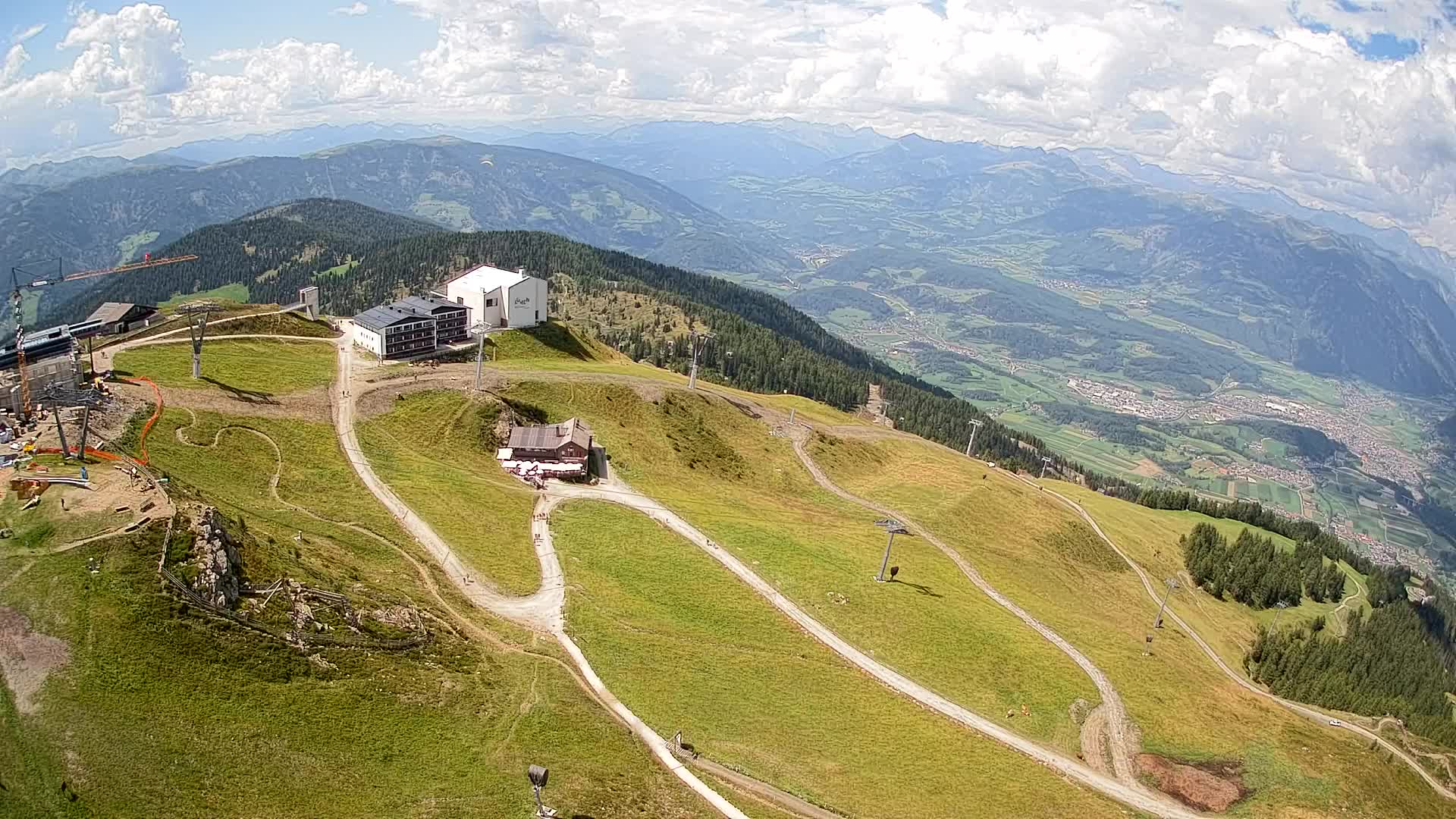 Stazione sciistica di Plan de Corones | vista su Brunico