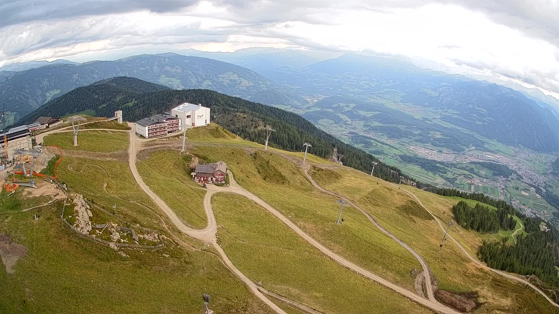Kronplatz peak Ski resort | view to Bruneck
