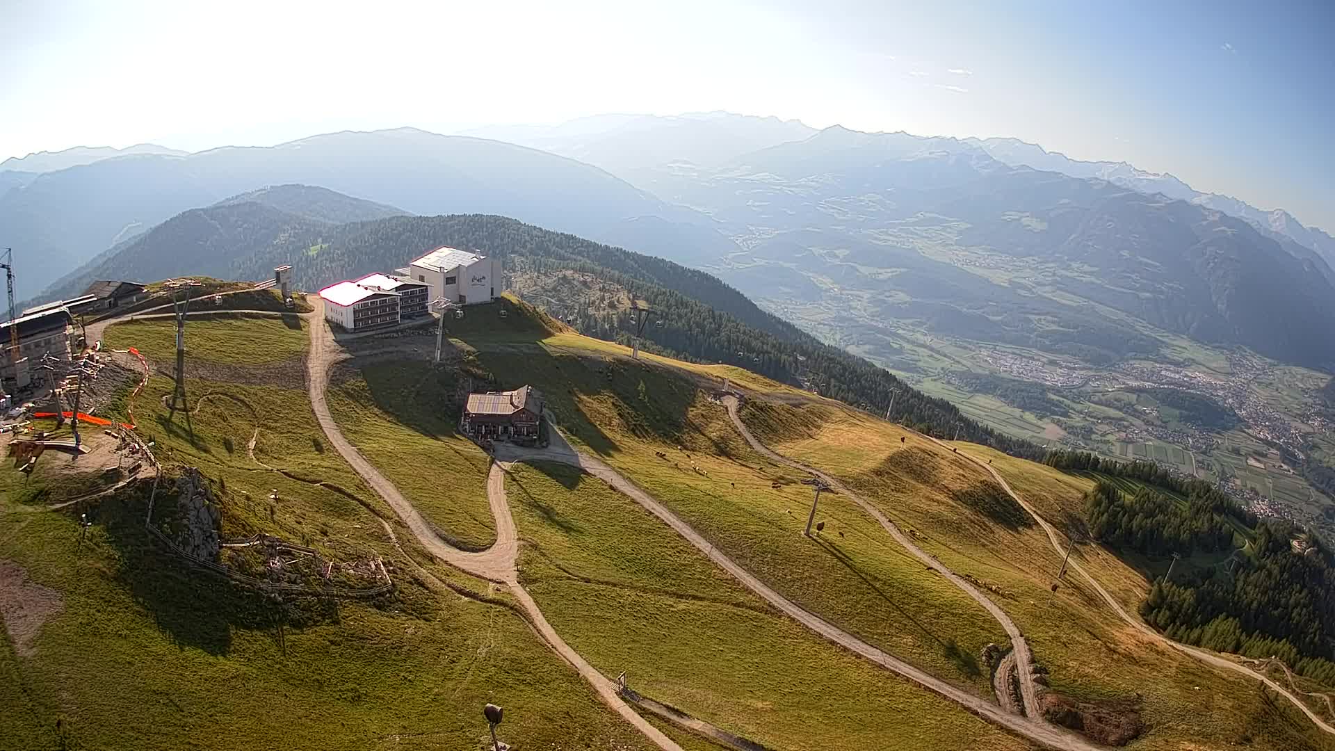 Kronplatz peak Ski resort | view to Bruneck
