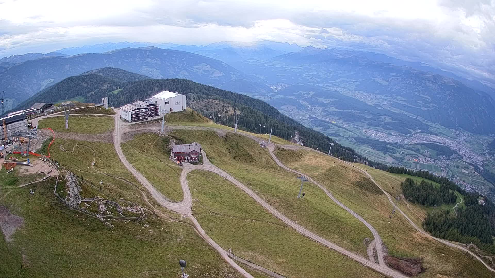 Kronplatz peak Ski resort | view to Bruneck