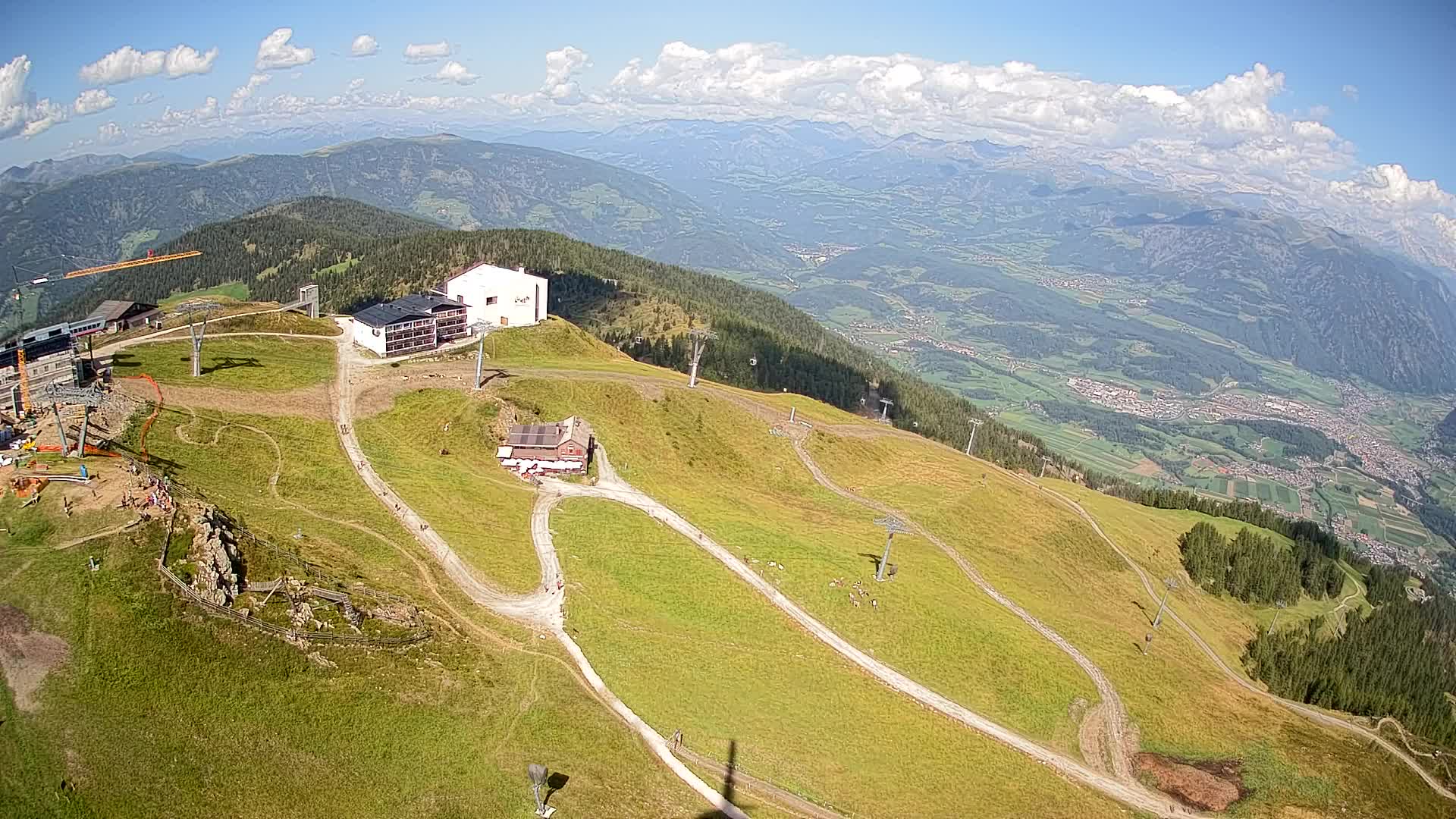 Kronplatz peak Ski resort | view to Bruneck