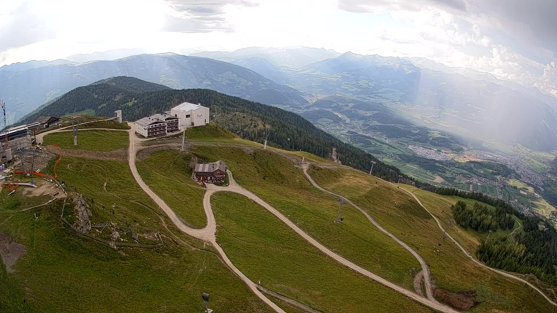 Kronplatz peak Ski resort | view to Bruneck