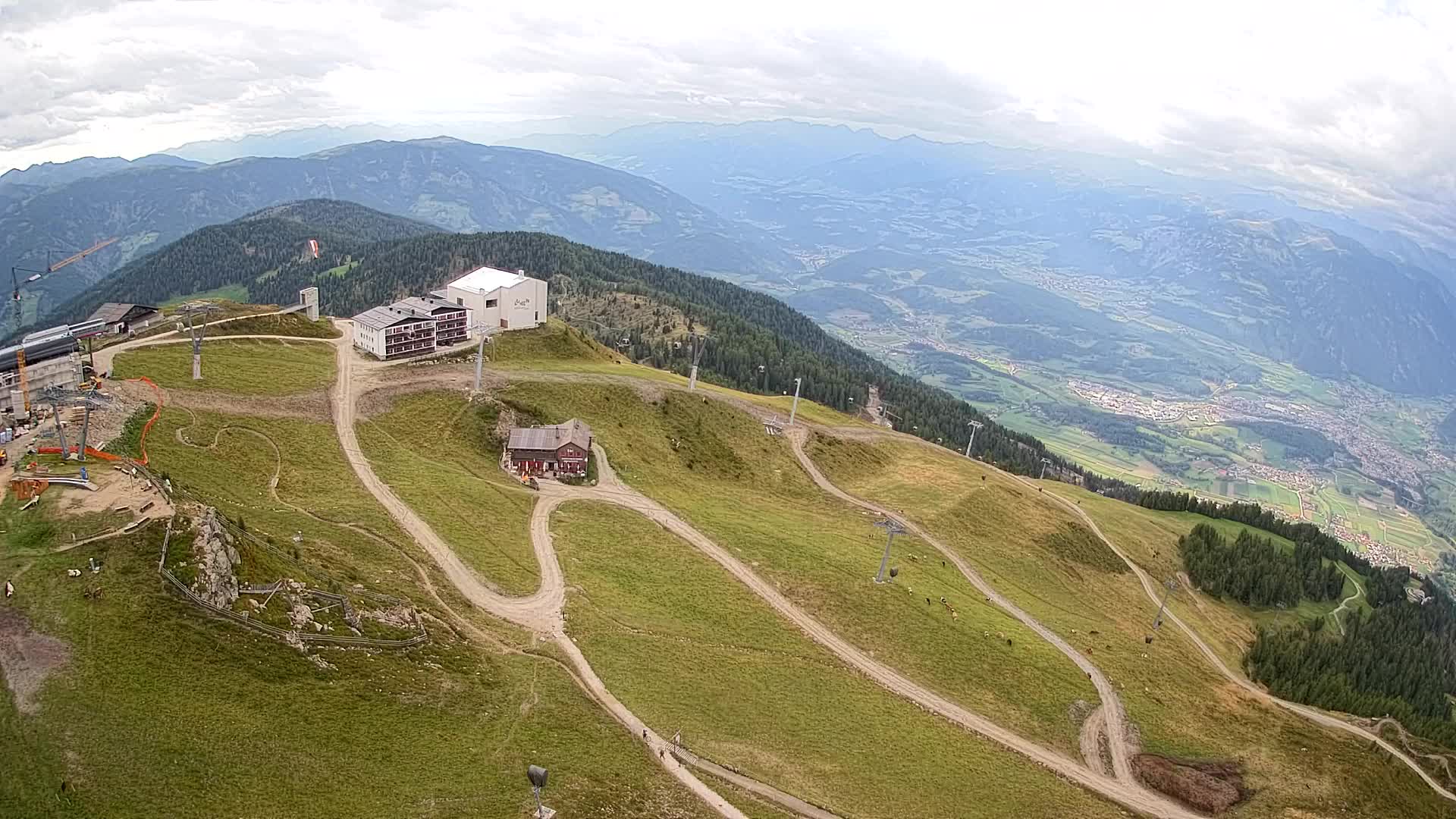 Kronplatz peak Ski resort | view to Bruneck