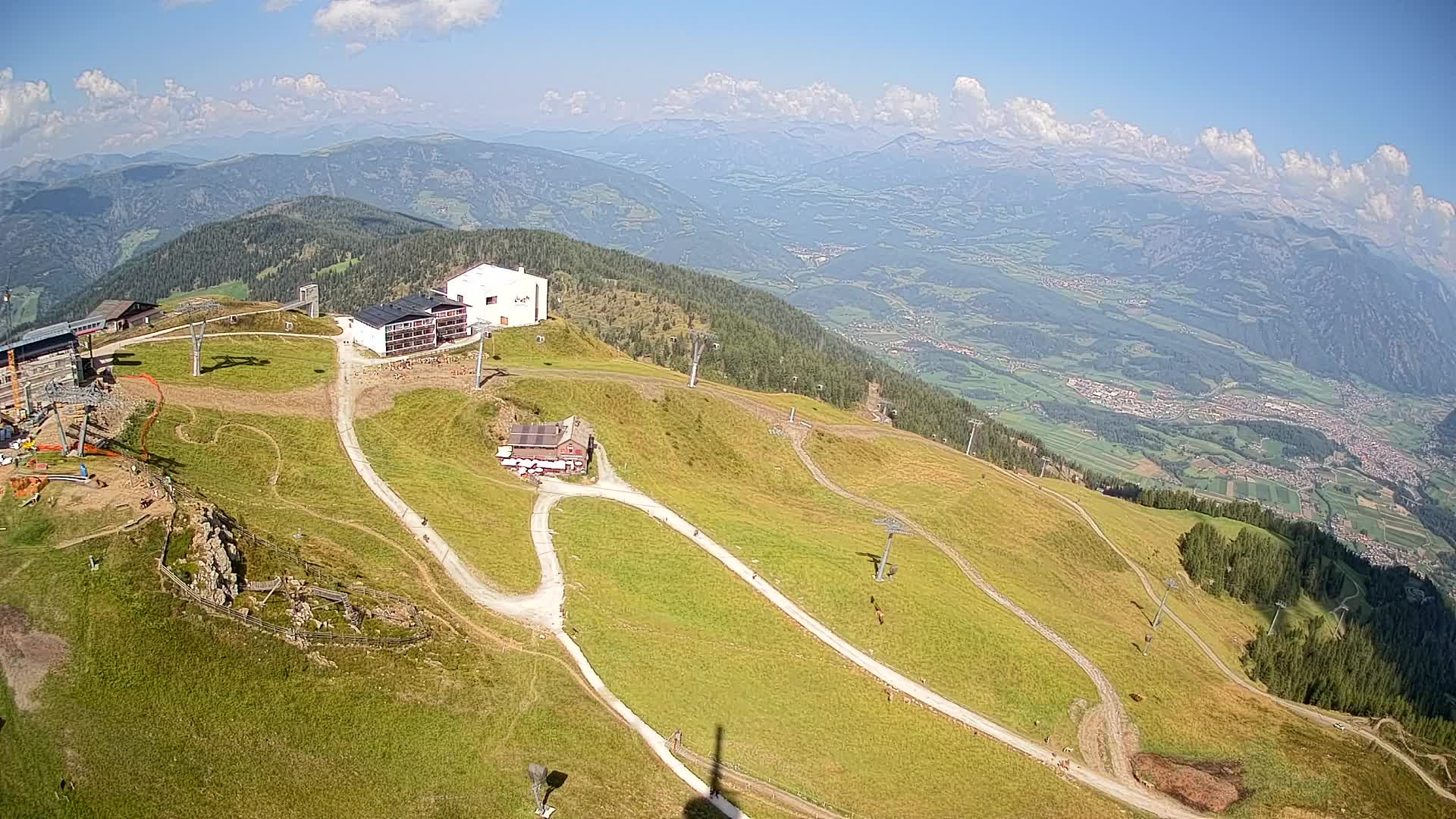 Skigebiet Kronplatz Gipfel | Blick auf Bruneck