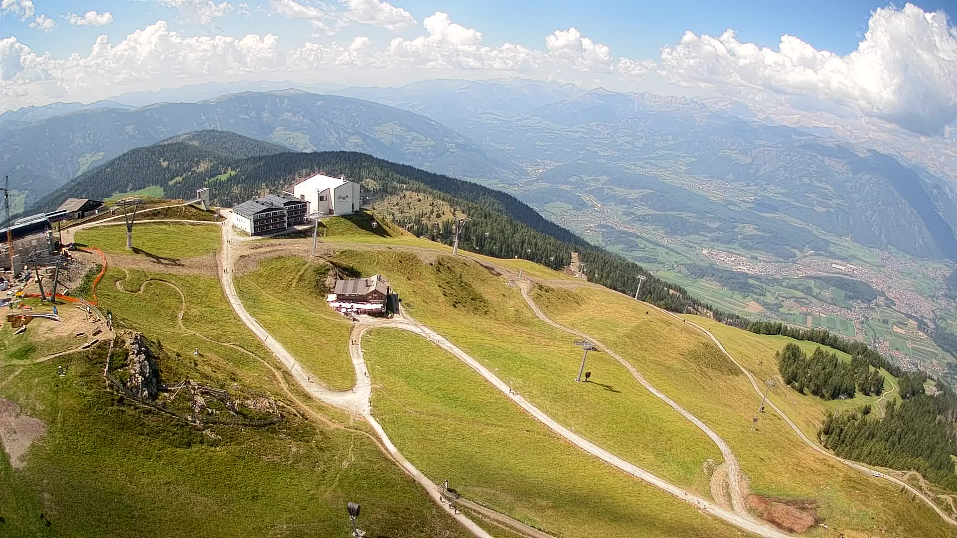 Kronplatz peak Ski resort | view to Bruneck