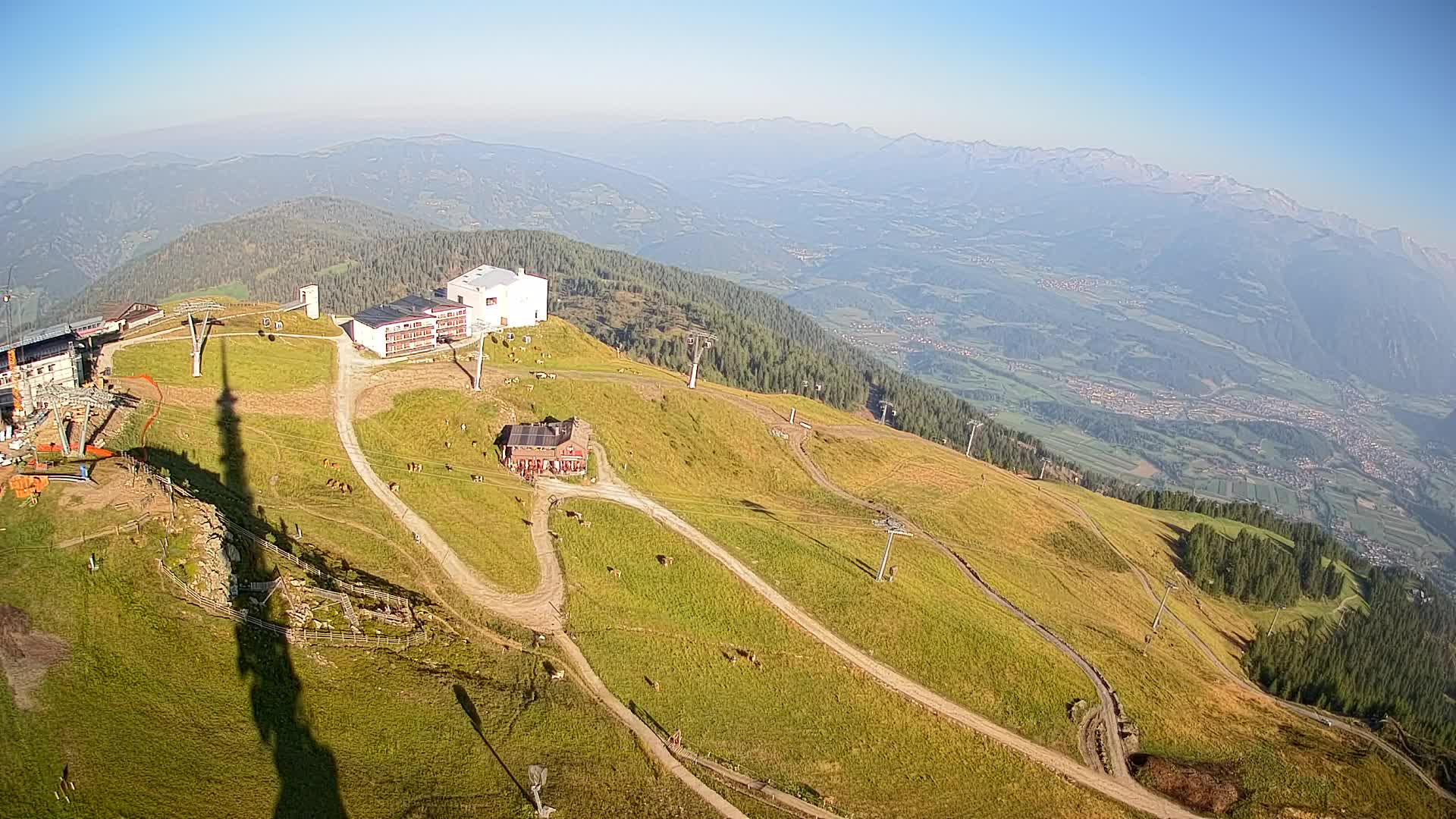 Stazione sciistica di Plan de Corones | vista su Brunico