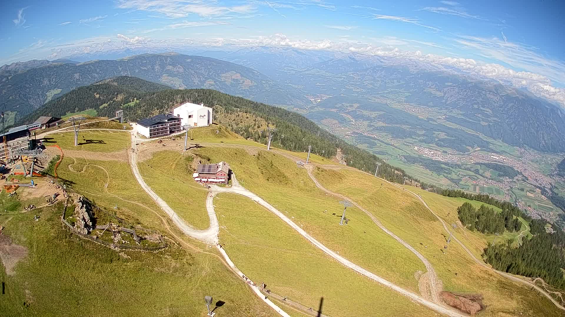 Skigebiet Kronplatz Gipfel | Blick auf Bruneck