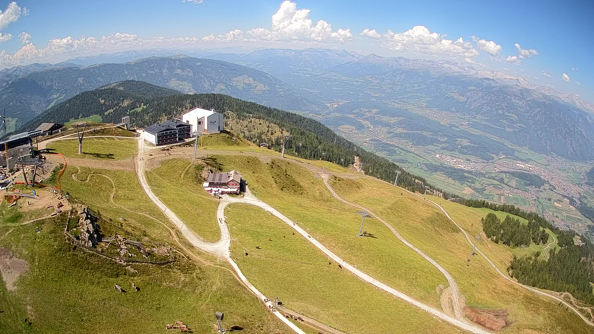 Kronplatz peak Ski resort | view to Bruneck