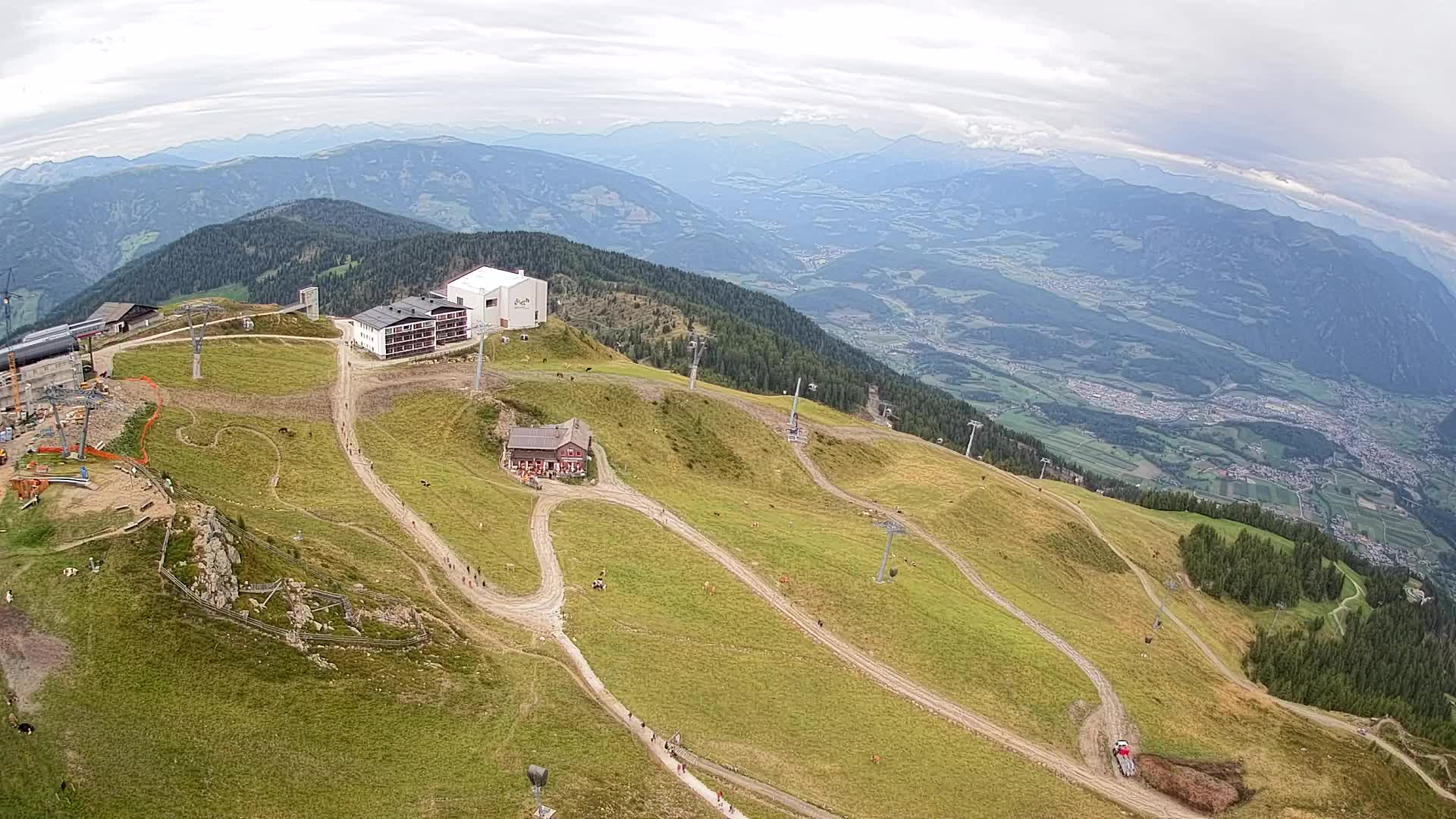 Kronplatz peak Ski resort | view to Bruneck