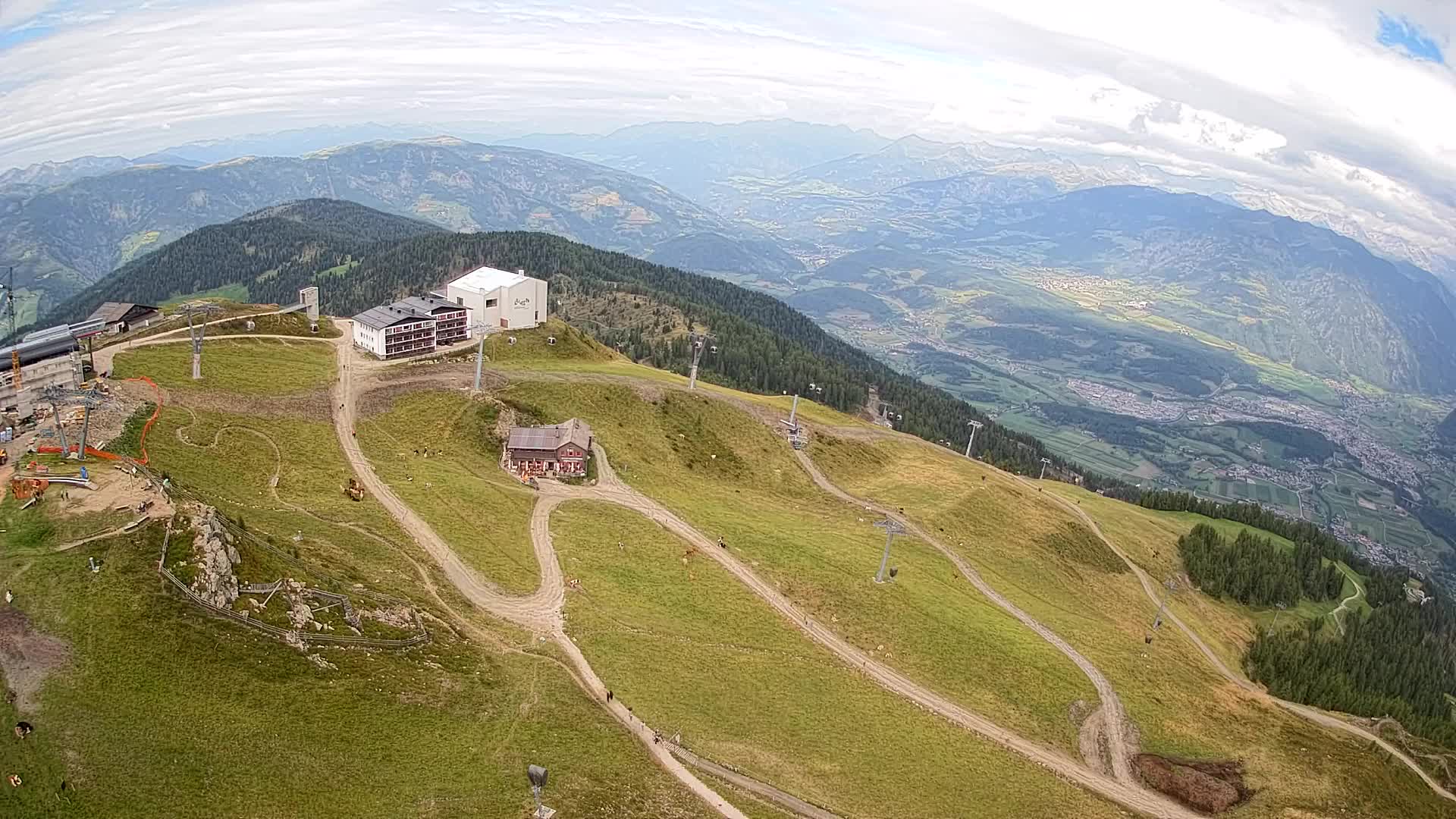 Kronplatz peak Ski resort | view to Bruneck