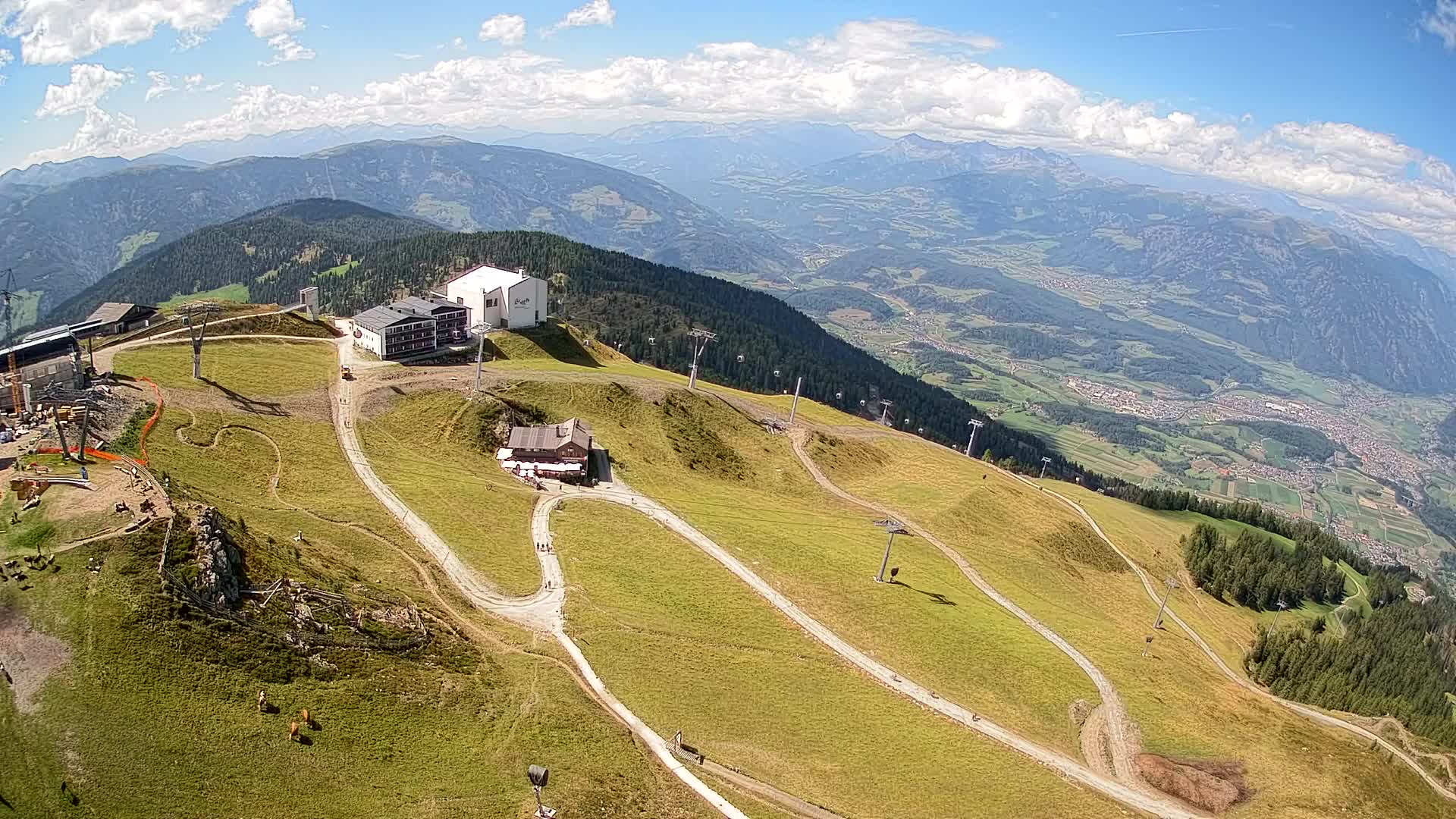 Kronplatz peak Ski resort | view to Bruneck