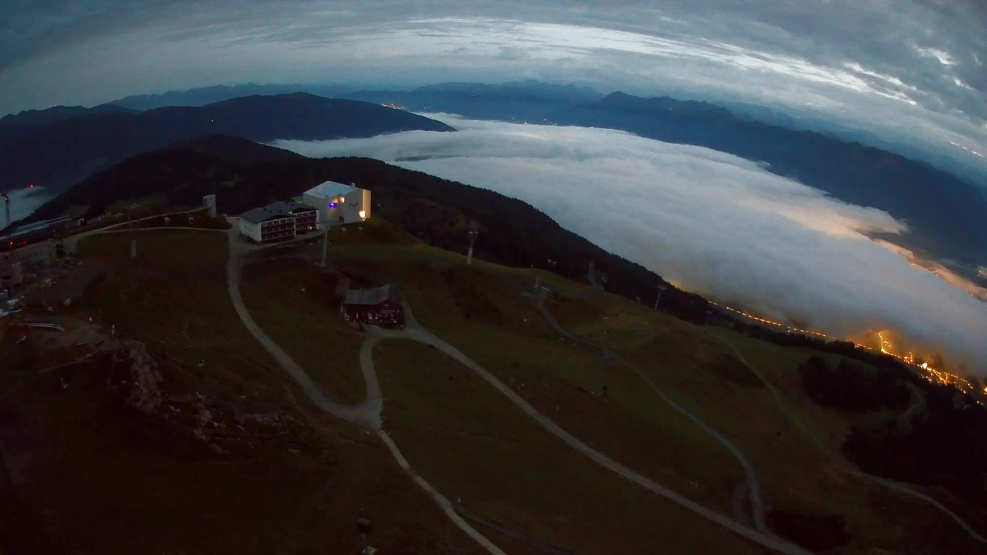 Kronplatz peak Ski resort | view to Bruneck