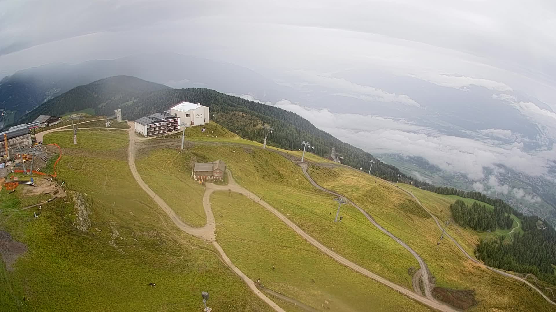 Smučišče Kronplatz – vrh | pogled na Bruneck