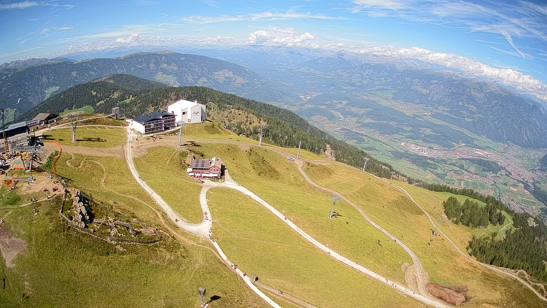 Kronplatz peak Ski resort | view to Bruneck