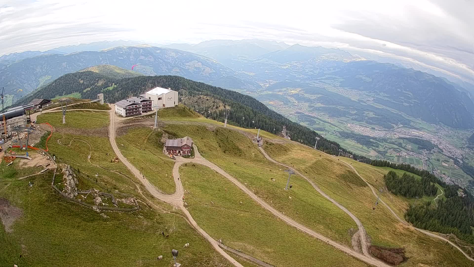 Kronplatz peak Ski resort | view to Bruneck