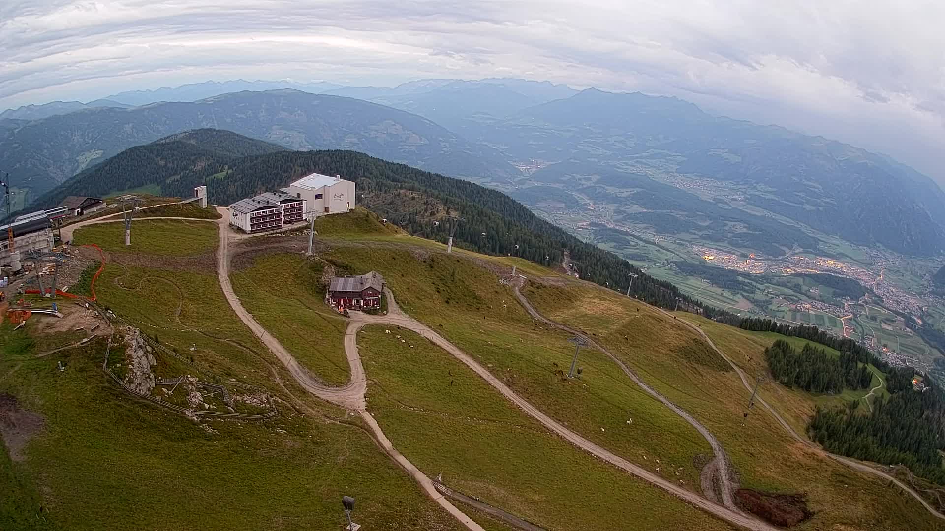 Kronplatz peak Ski resort | view to Bruneck