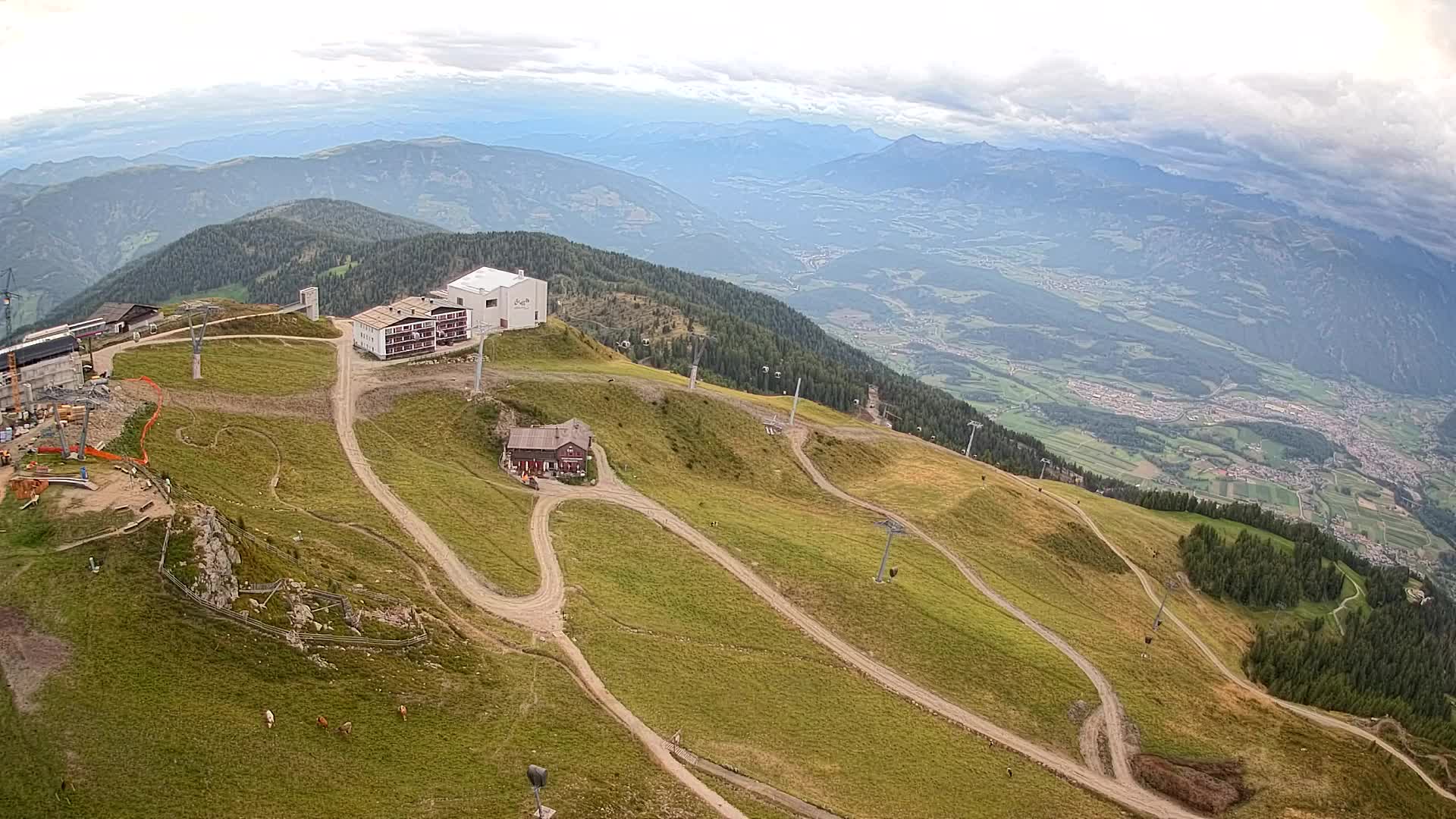 Kronplatz peak Ski resort | view to Bruneck