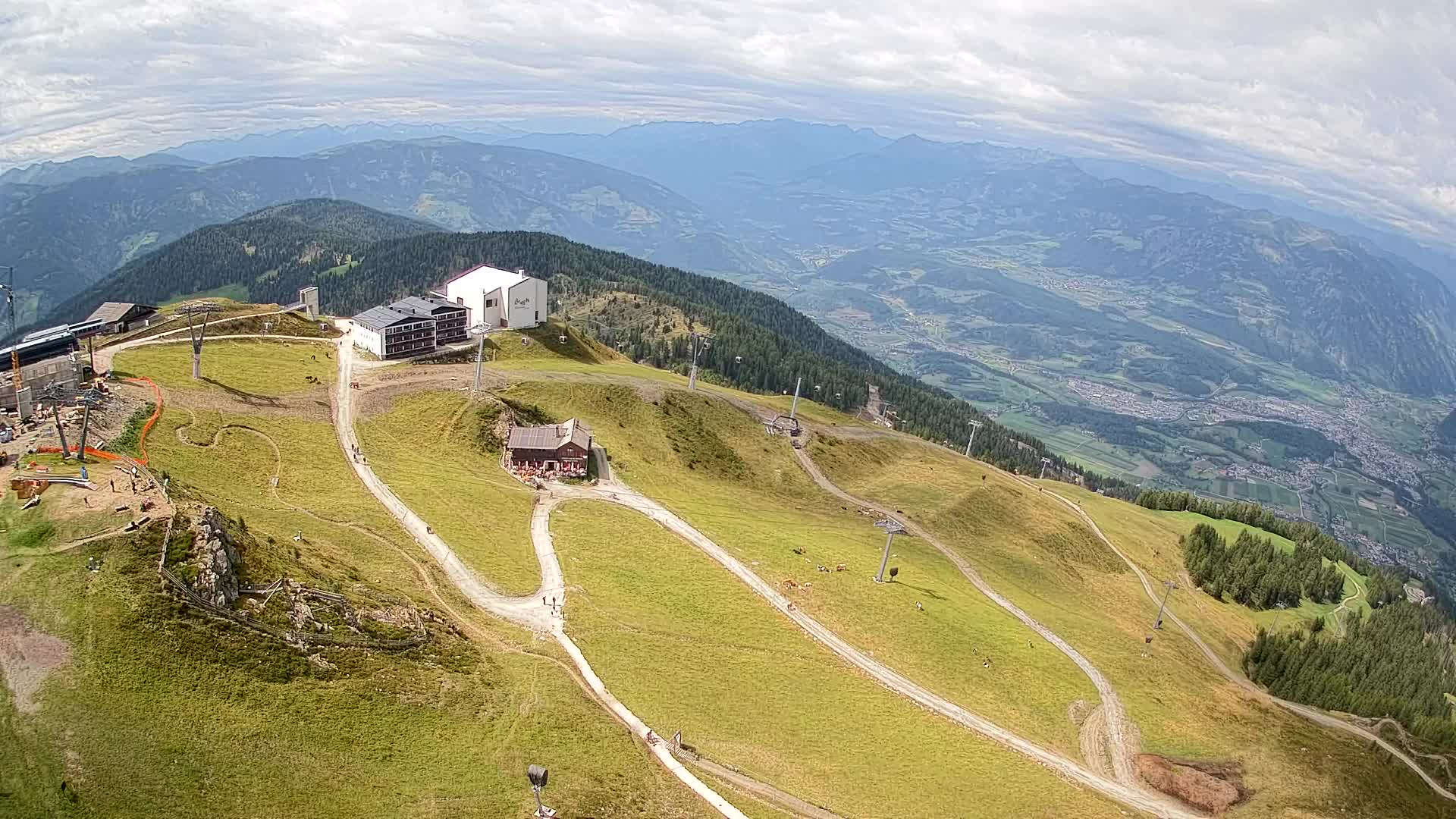 Kronplatz peak Ski resort | view to Bruneck