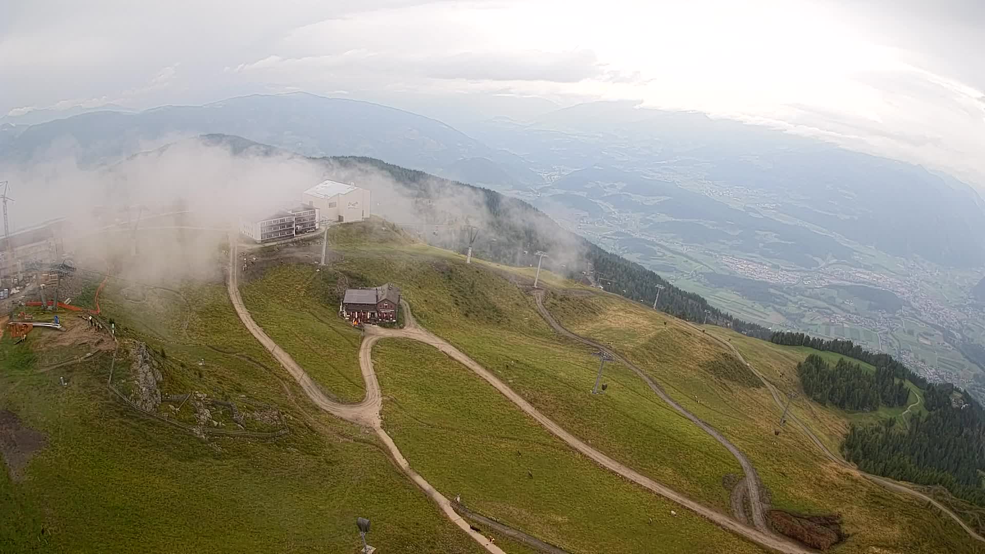 Kronplatz peak Ski resort | view to Bruneck