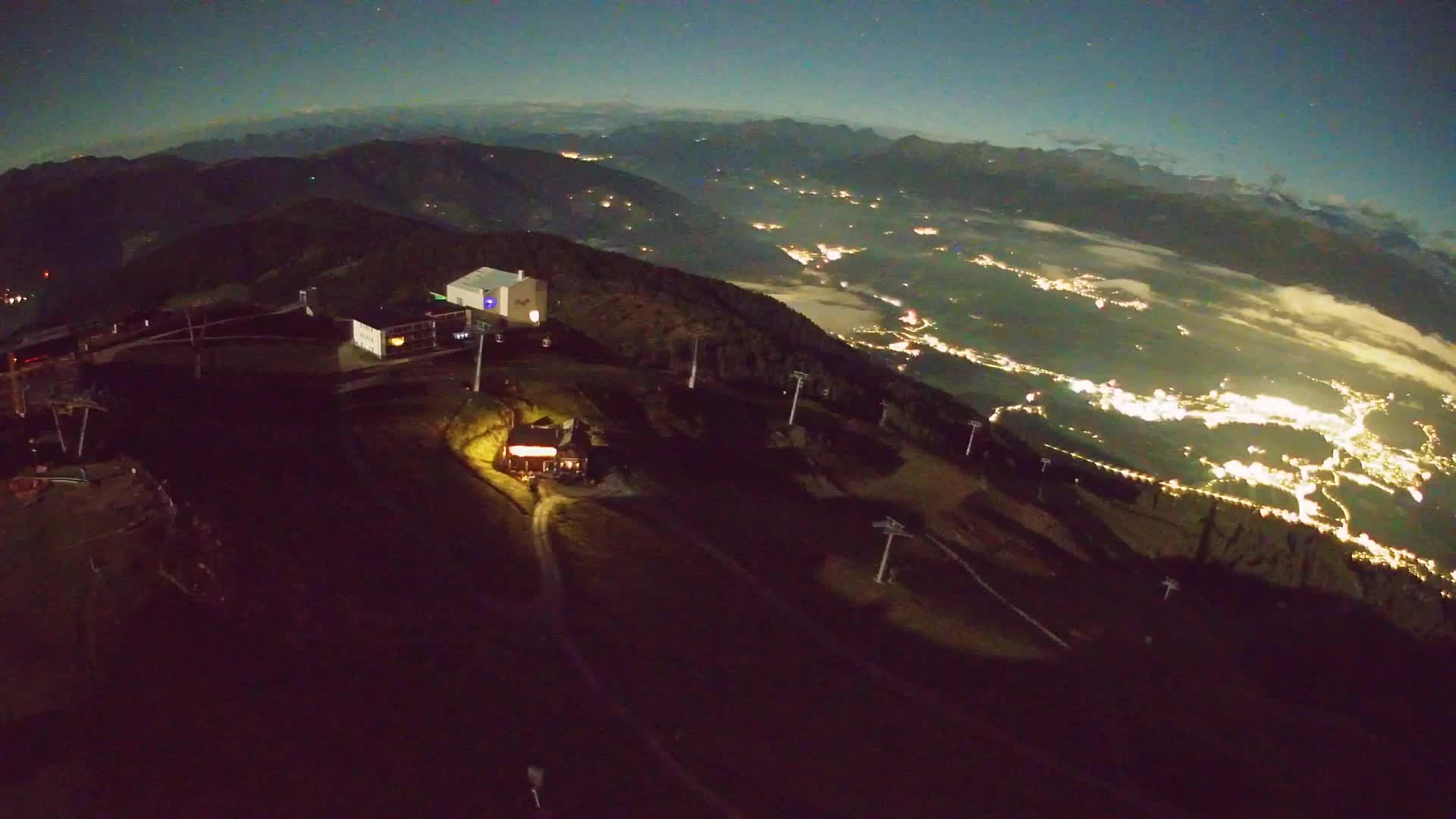Skigebiet Kronplatz Gipfel | Blick auf Bruneck