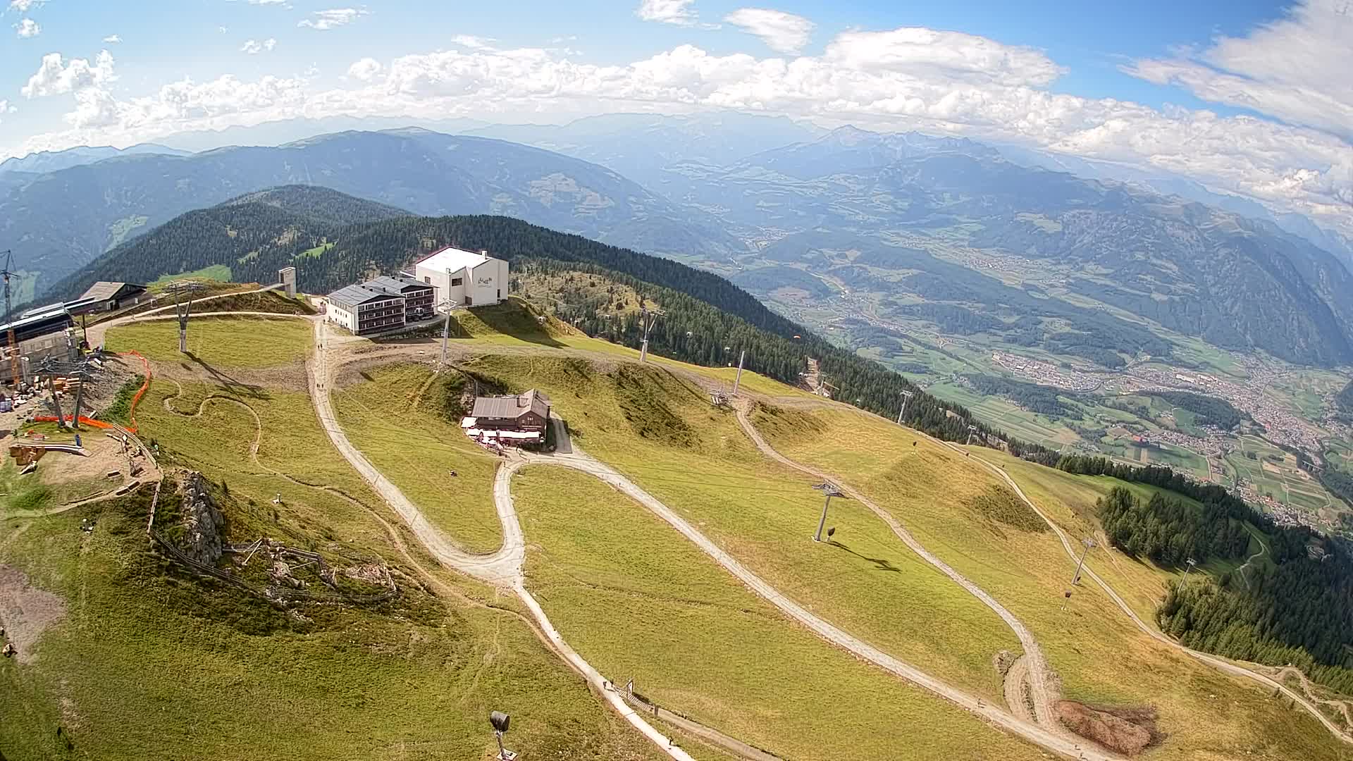 Kronplatz peak Ski resort | view to Bruneck