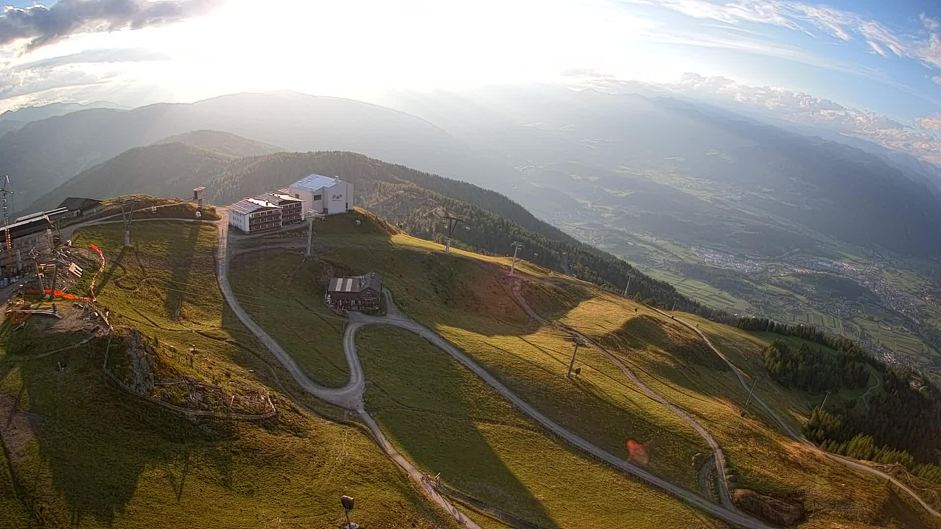 Station de ski Kronplatz sommet | vue sur Brunico