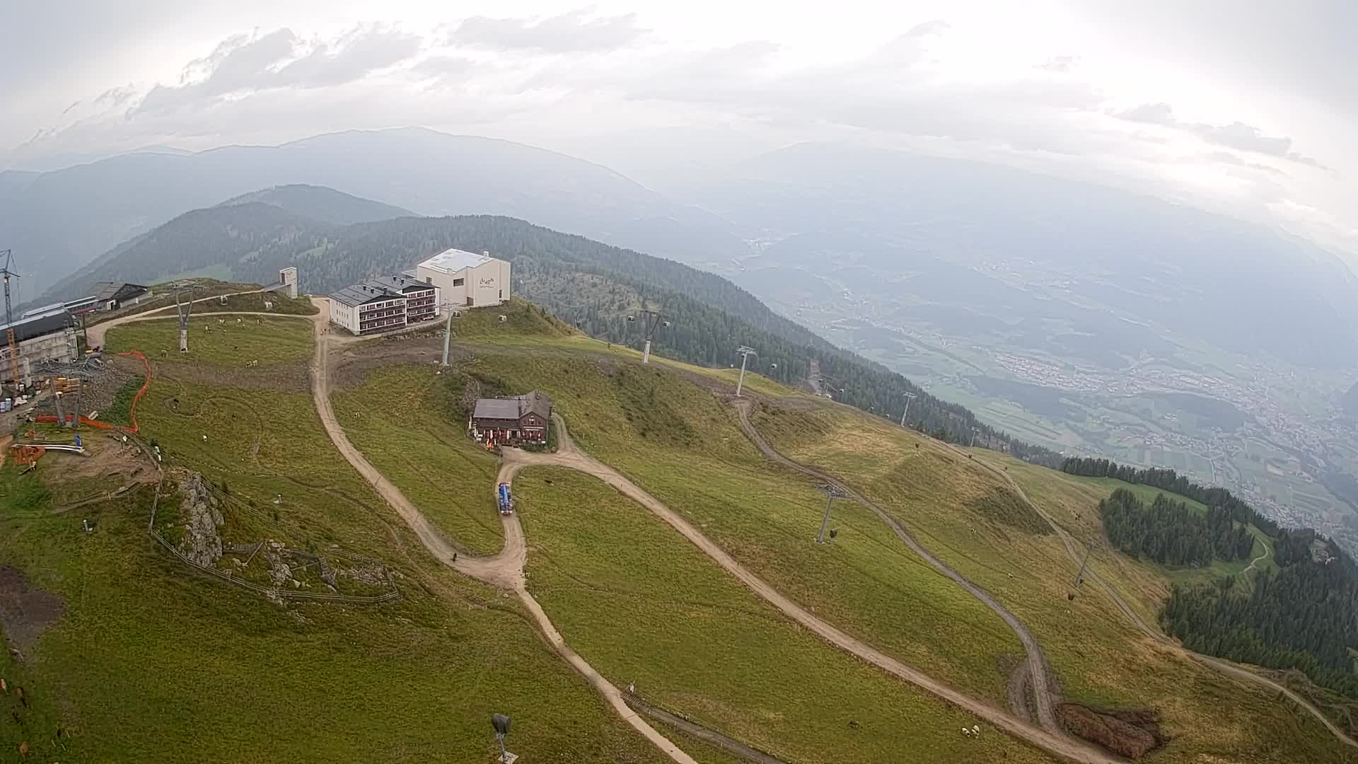 Kronplatz peak Ski resort | view to Bruneck