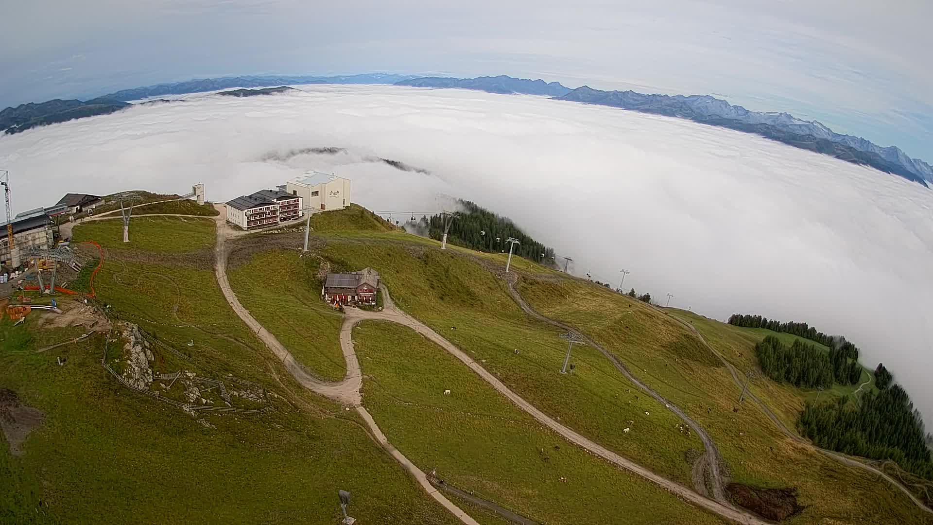 Kronplatz peak Ski resort | view to Bruneck