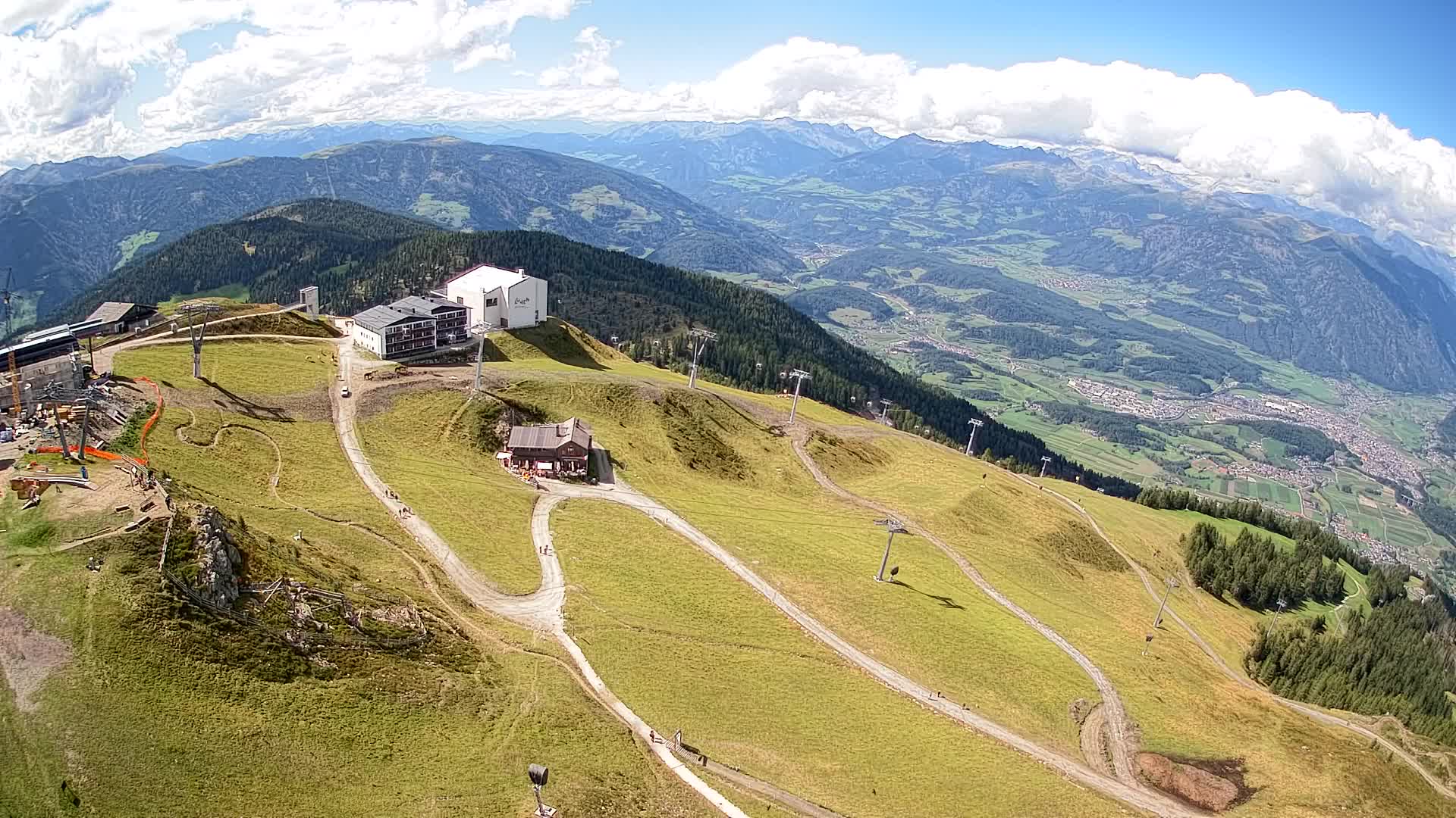 Kronplatz peak Ski resort | view to Bruneck