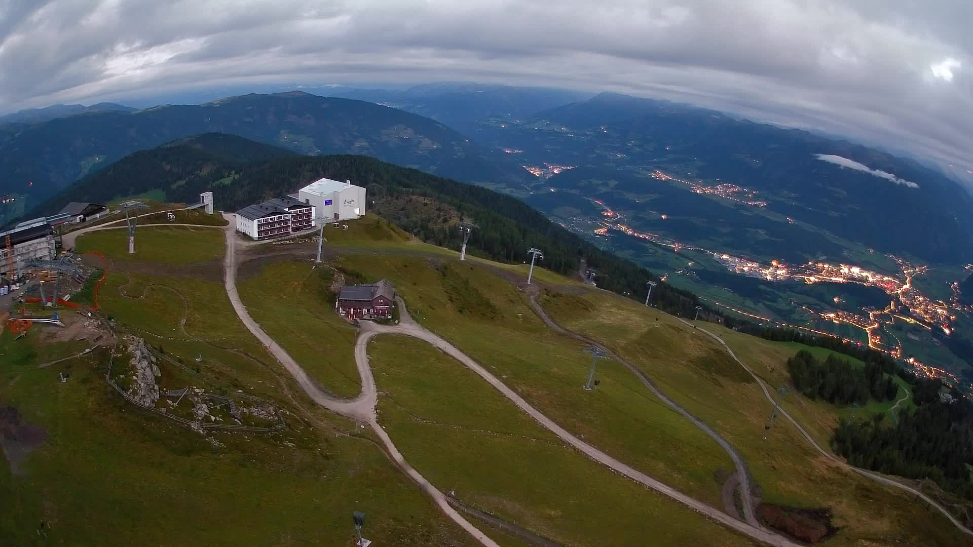 Kronplatz peak Ski resort | view to Bruneck