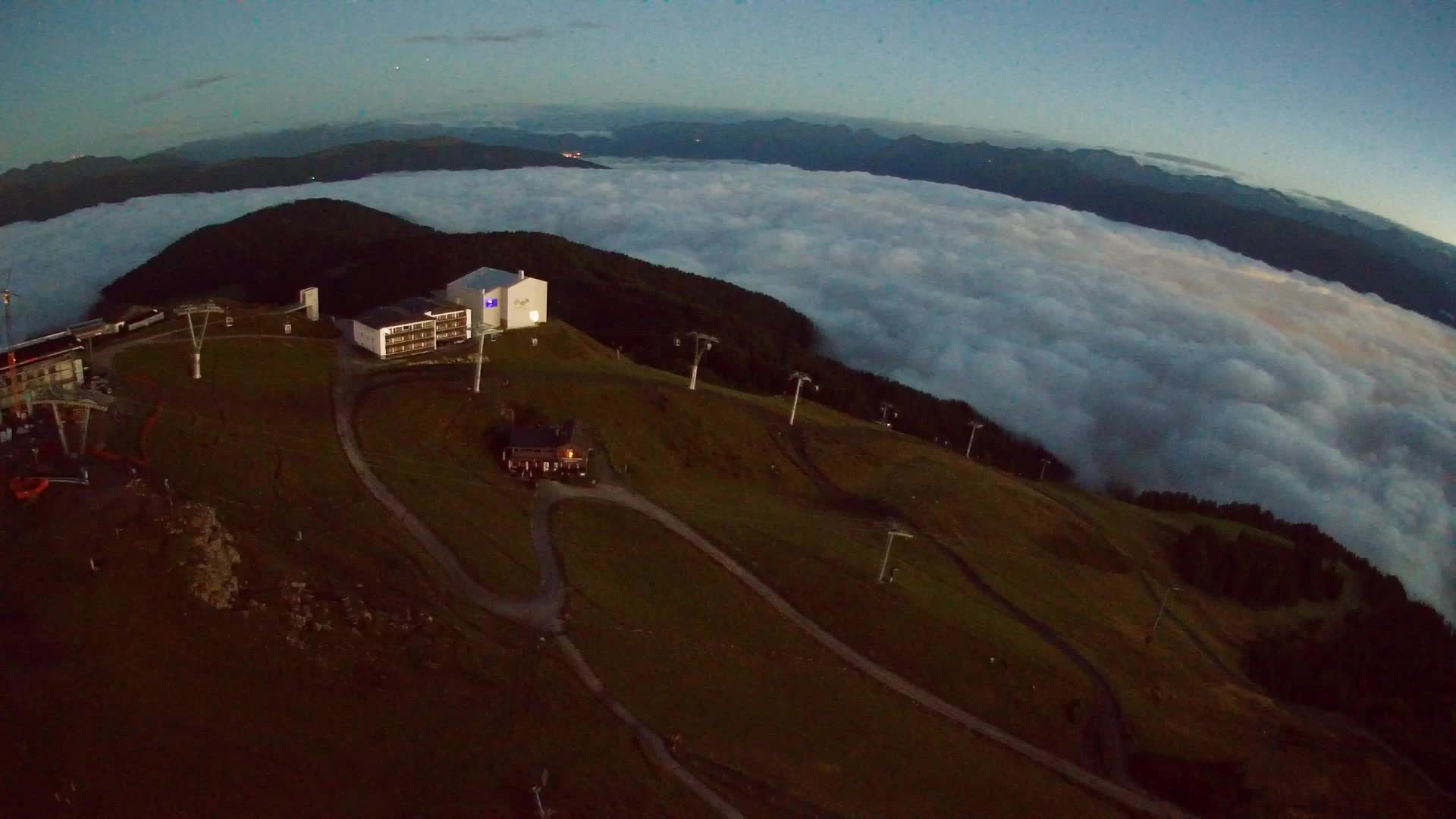 Kronplatz peak Ski resort | view to Bruneck
