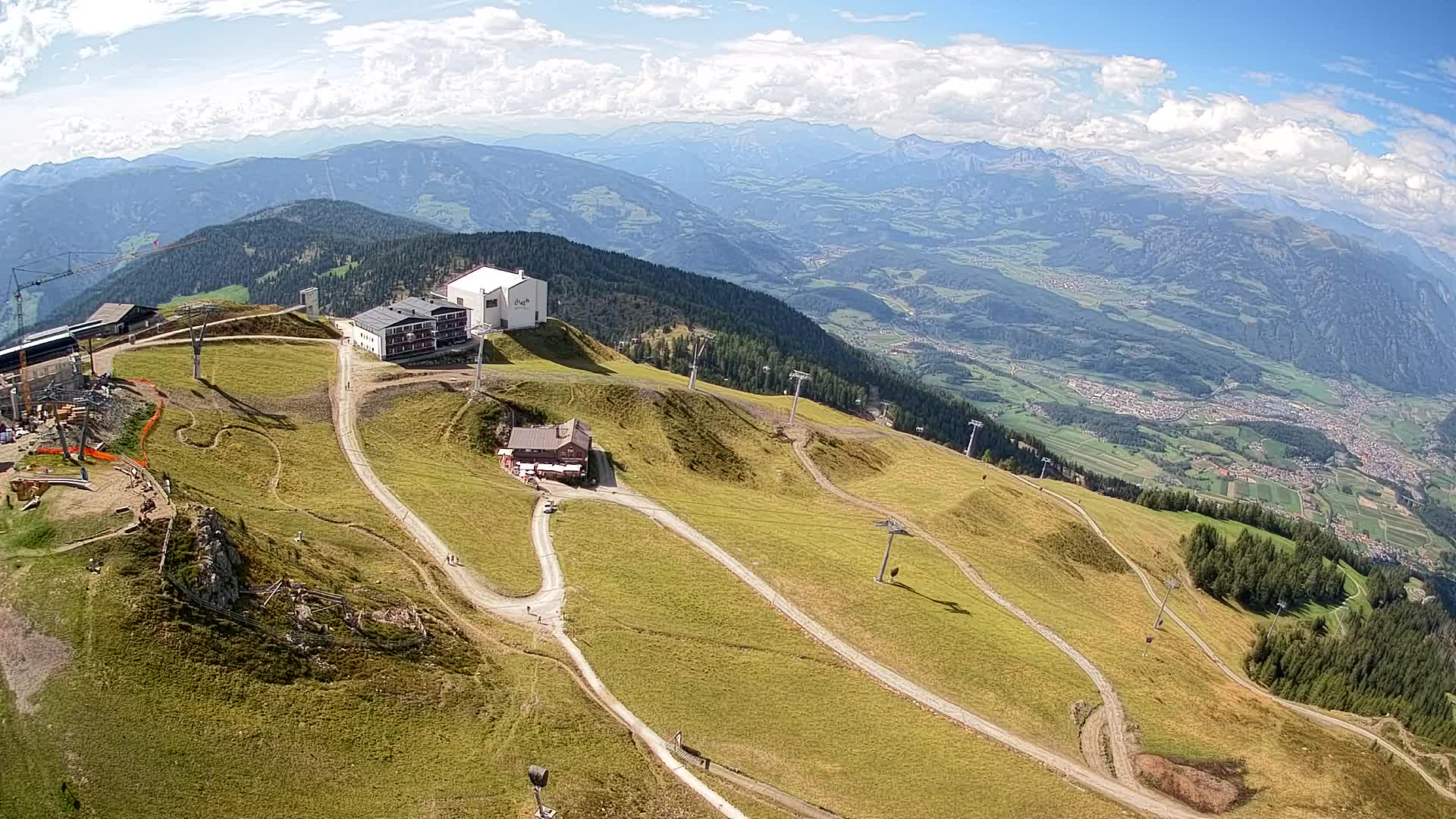 Kronplatz peak Ski resort | view to Bruneck