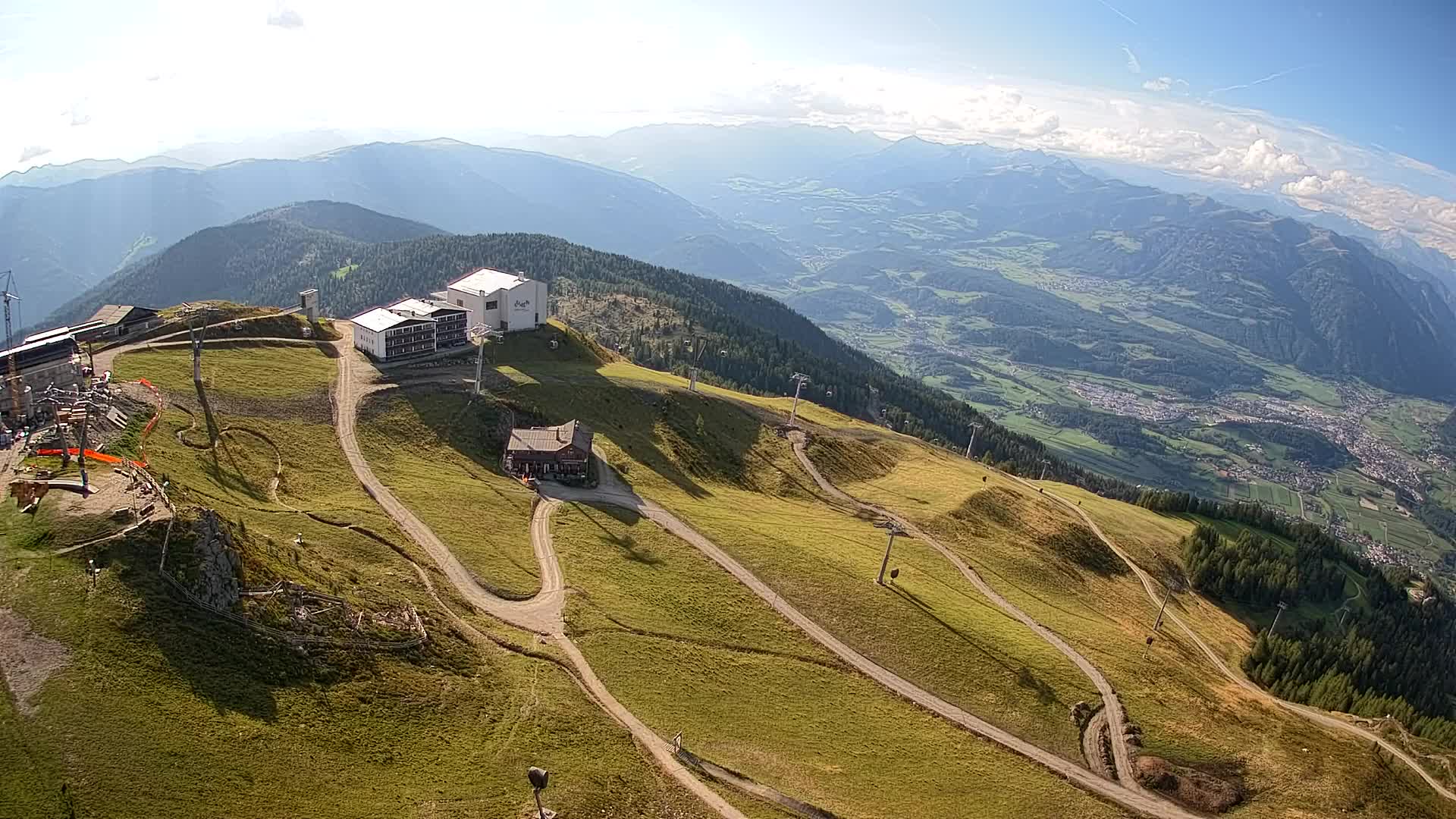 Station de ski Kronplatz sommet | vue sur Brunico