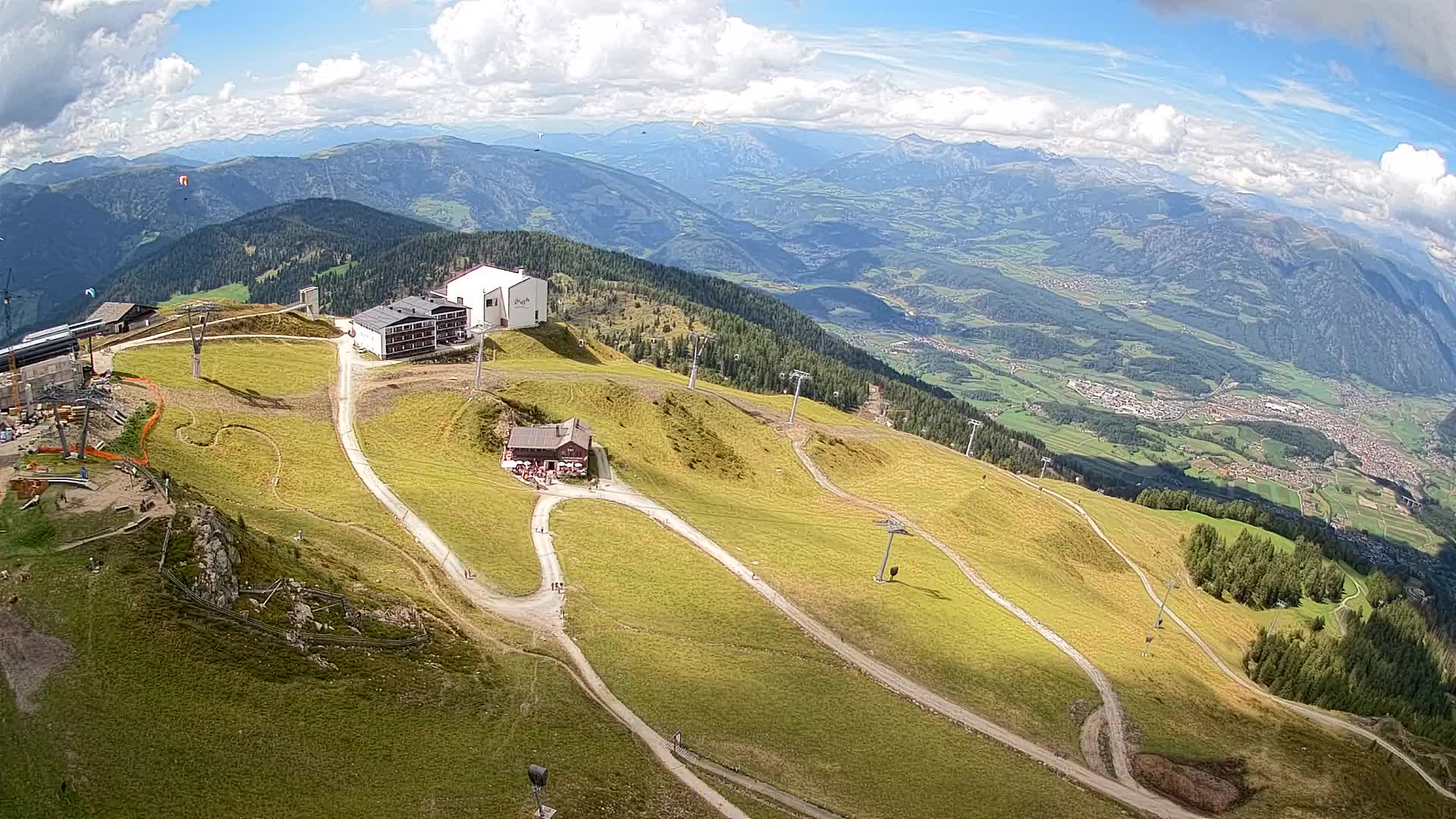 Station de ski Kronplatz sommet | vue sur Brunico