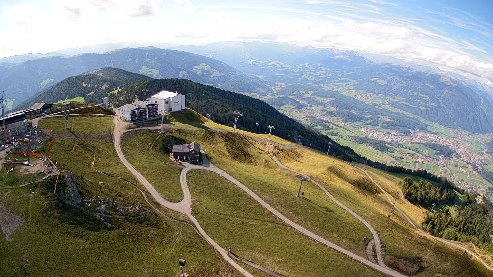 Station de ski Kronplatz sommet | vue sur Brunico