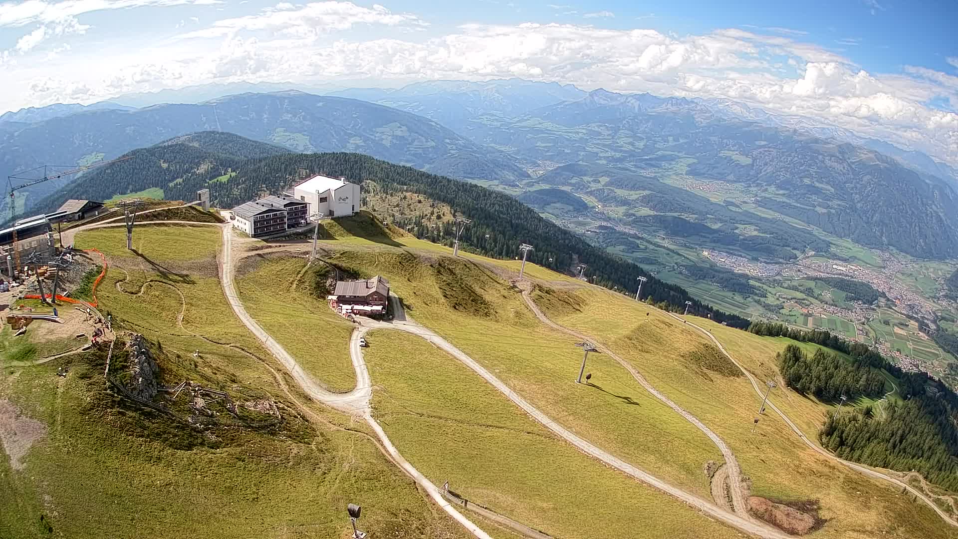 Station de ski Kronplatz sommet | vue sur Brunico
