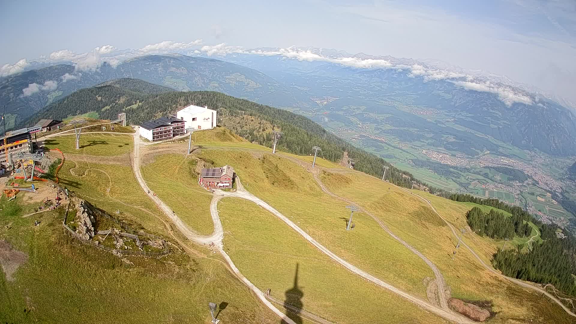 Station de ski Kronplatz sommet | vue sur Brunico