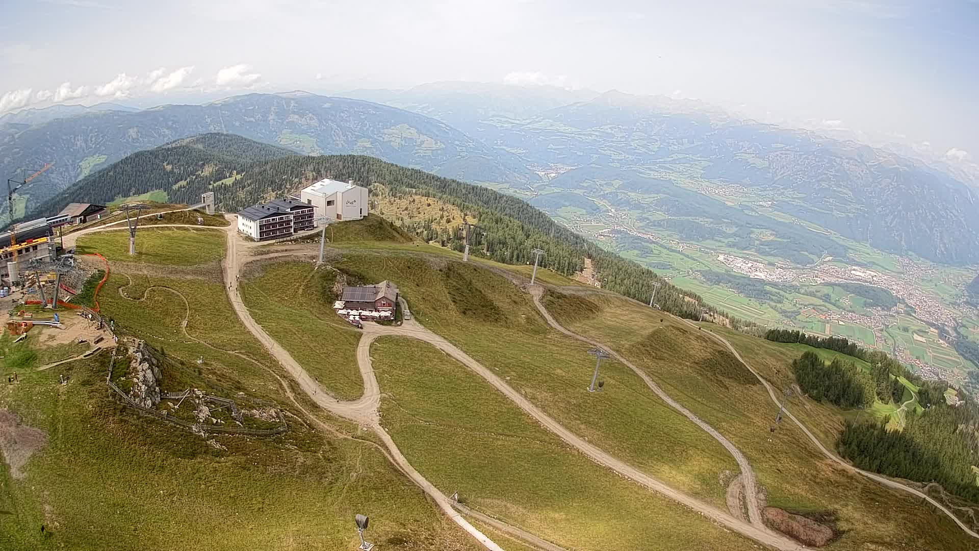 Kronplatz peak Ski resort | view to Bruneck