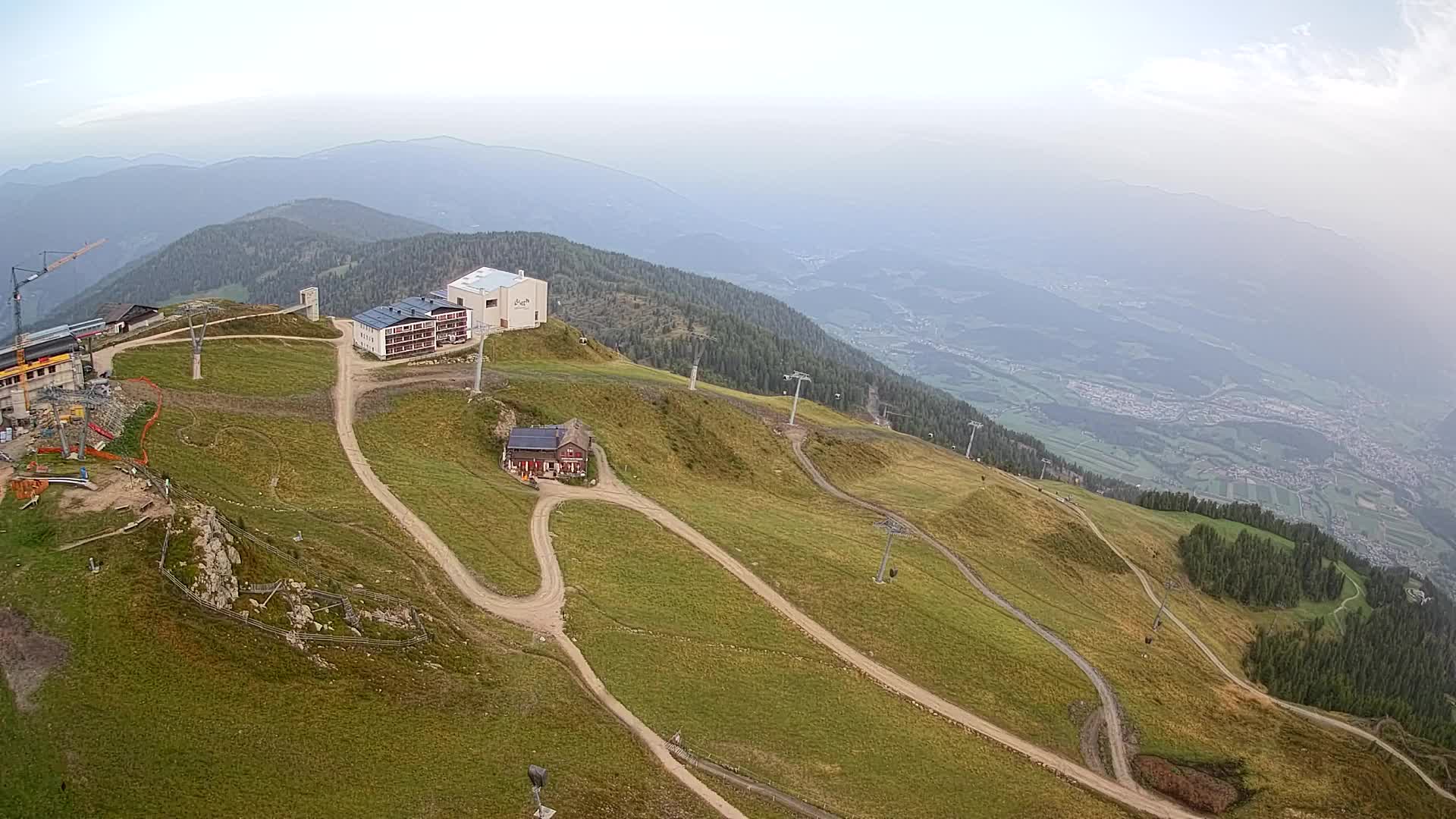 Kronplatz peak Ski resort | view to Bruneck