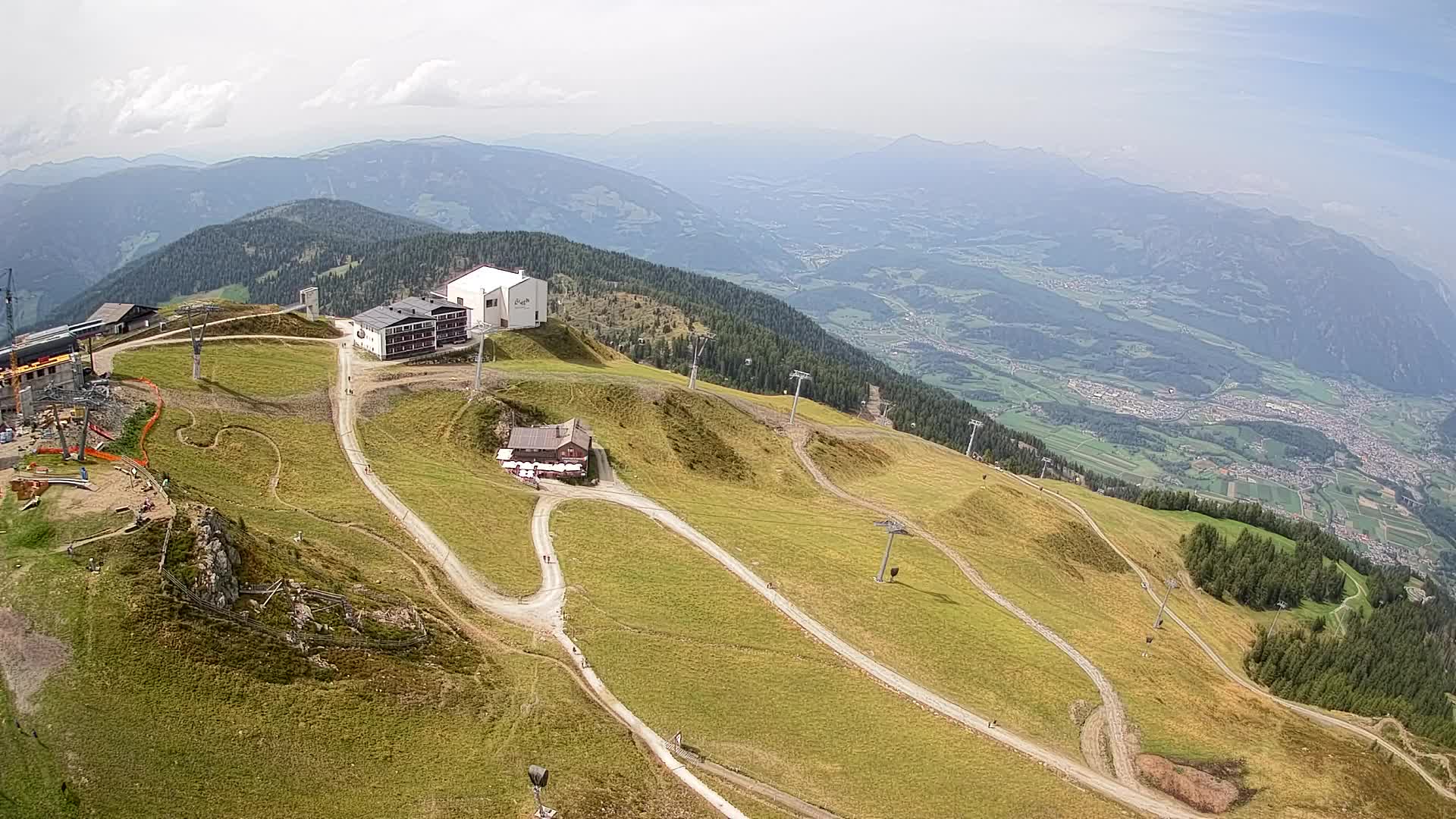 Station de ski Kronplatz sommet | vue sur Brunico