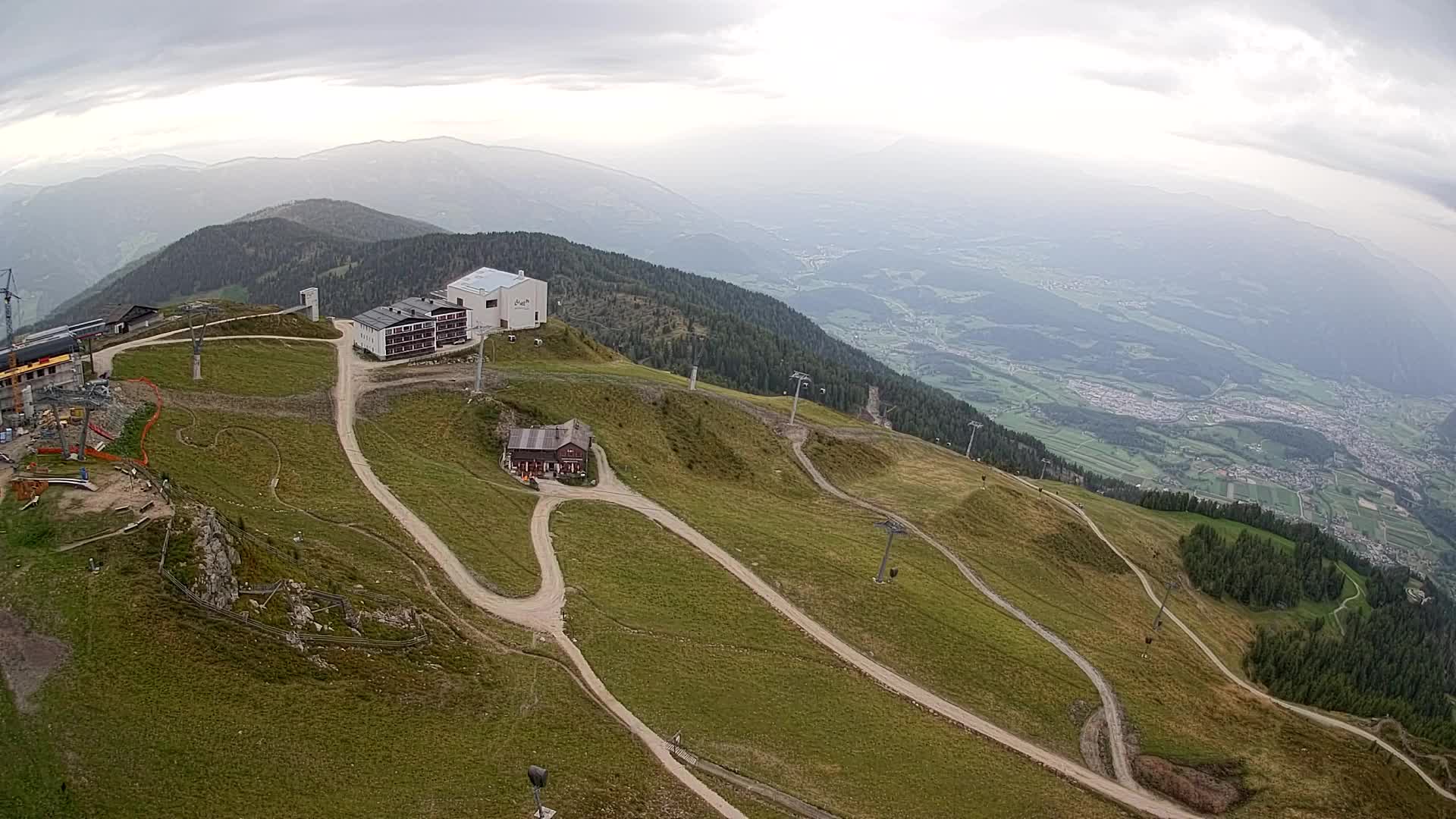 Kronplatz peak Ski resort | view to Bruneck