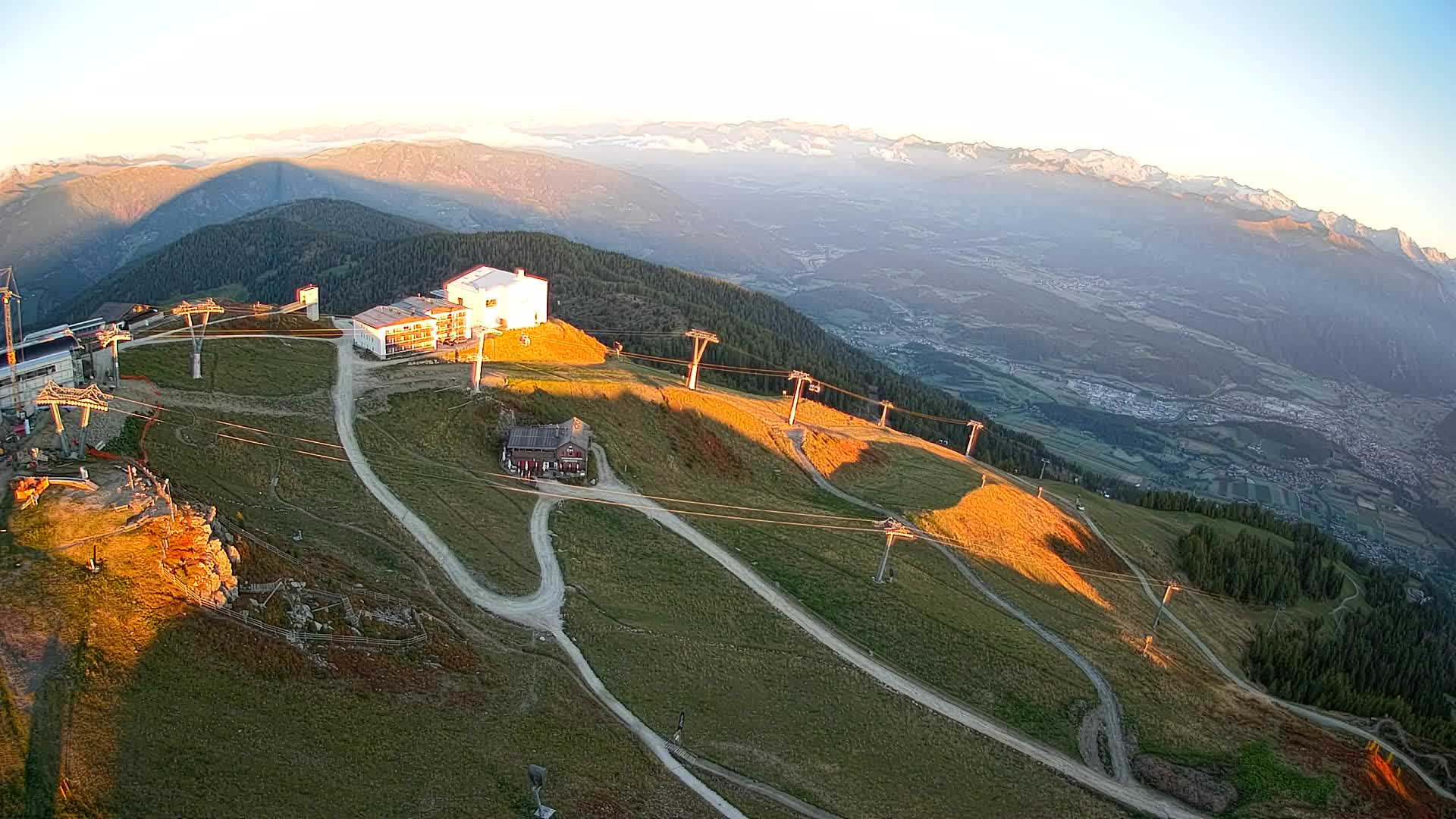 Kronplatz peak Ski resort | view to Bruneck