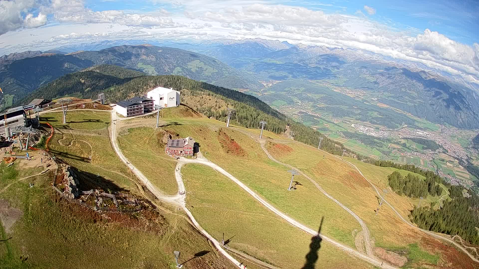 Stazione sciistica di Plan de Corones | vista su Brunico