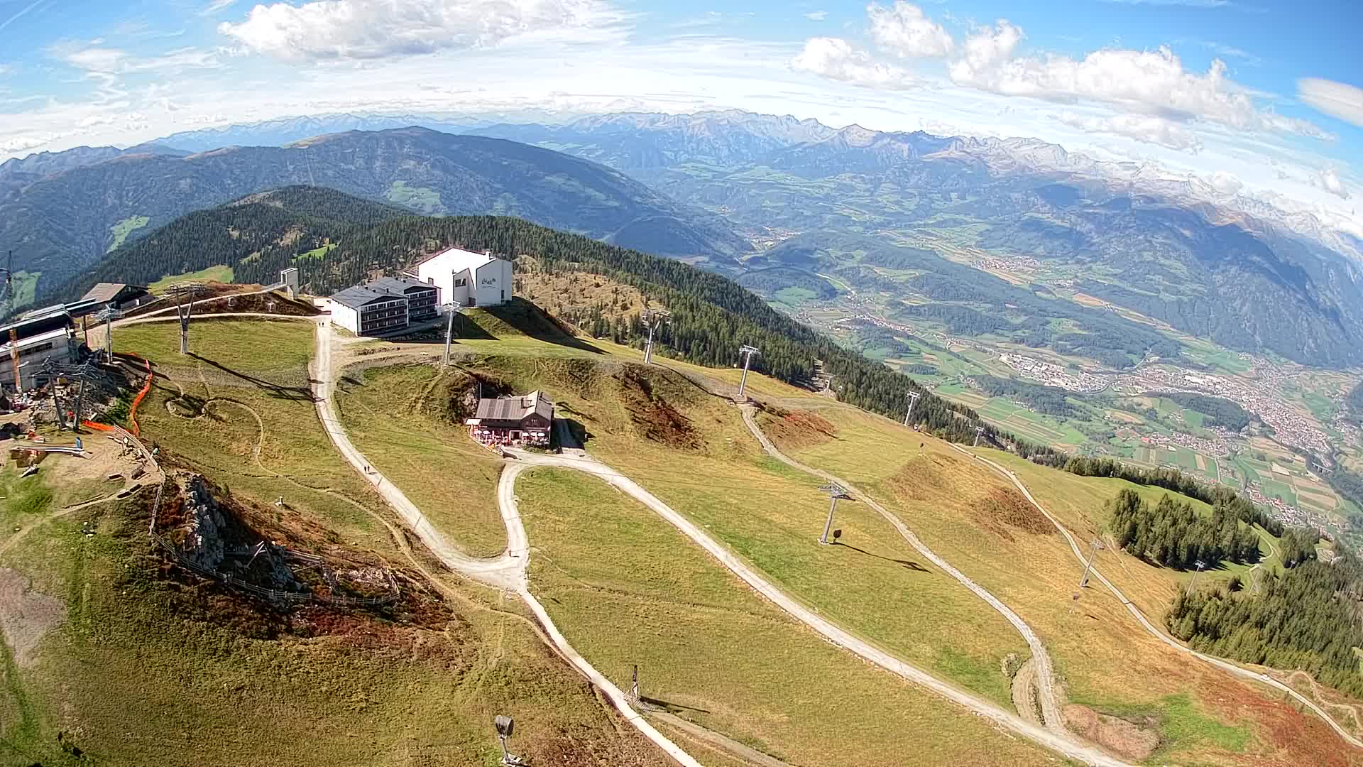 Station de ski Kronplatz sommet | vue sur Brunico