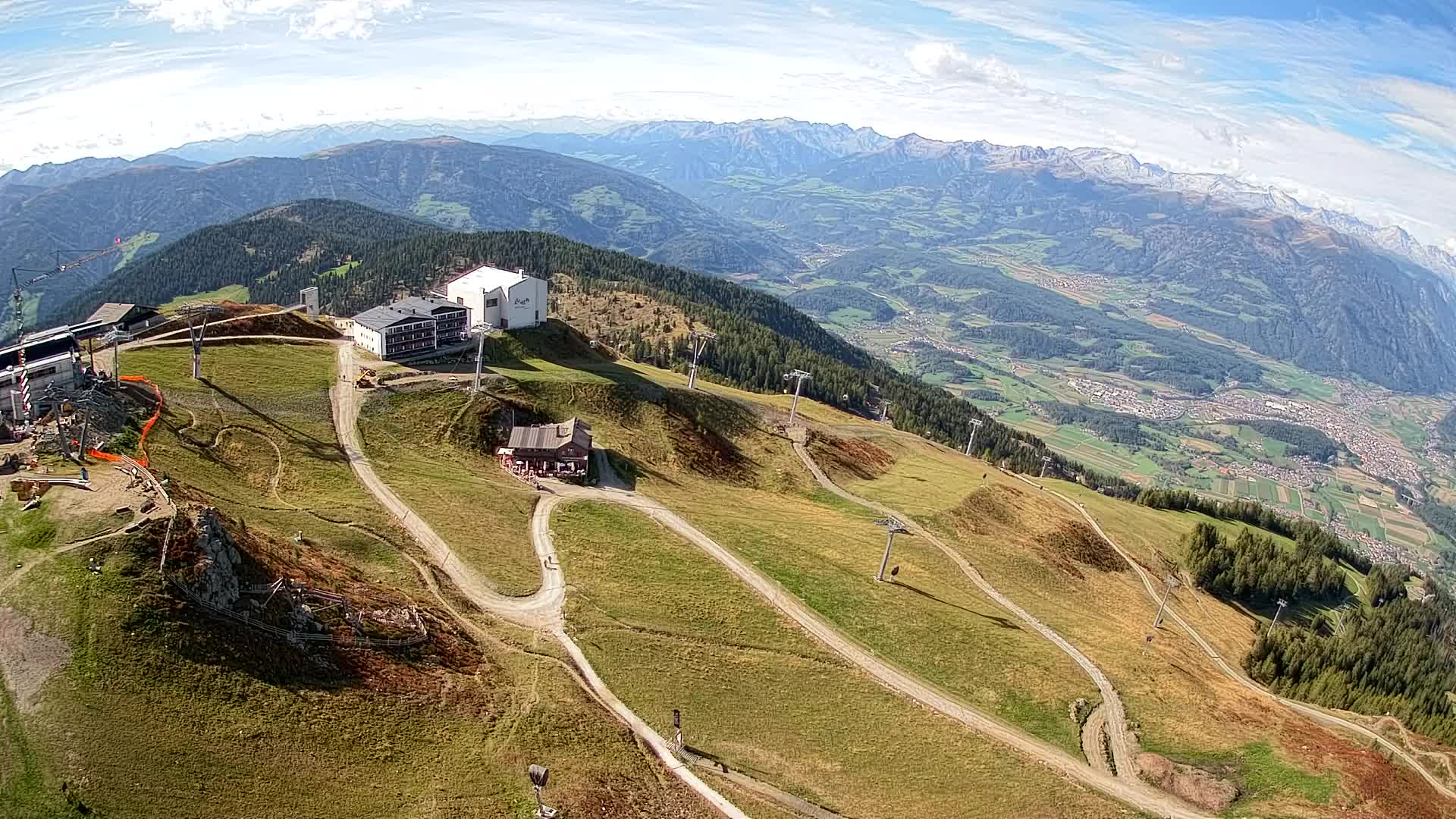 Kronplatz peak Ski resort | view to Bruneck