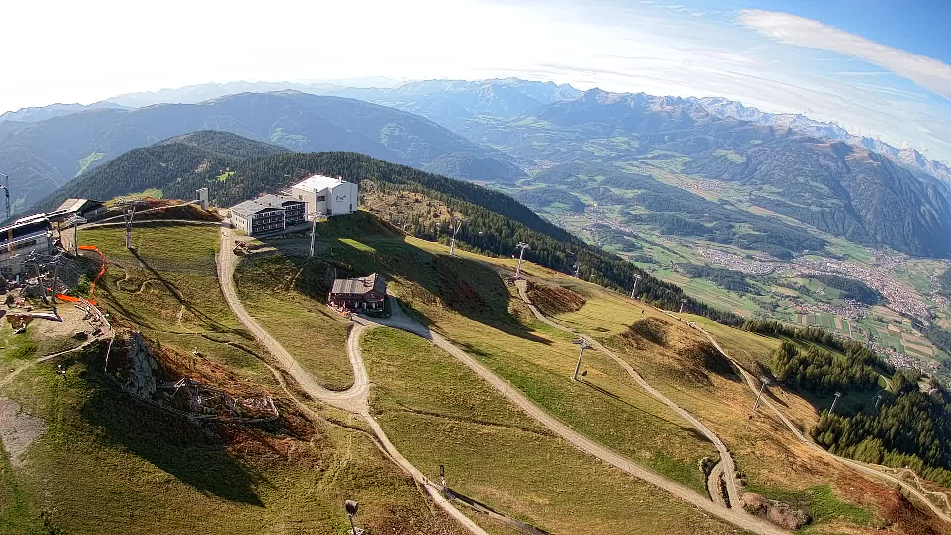 Skigebiet Kronplatz Gipfel | Blick auf Bruneck