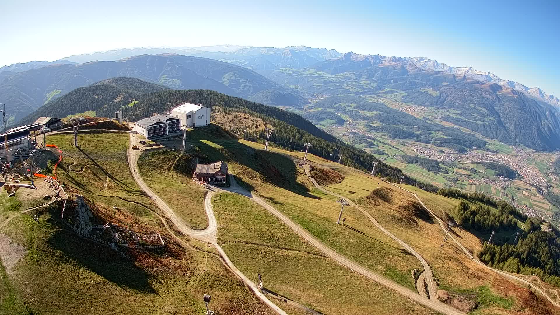 Skigebiet Kronplatz Gipfel | Blick auf Bruneck